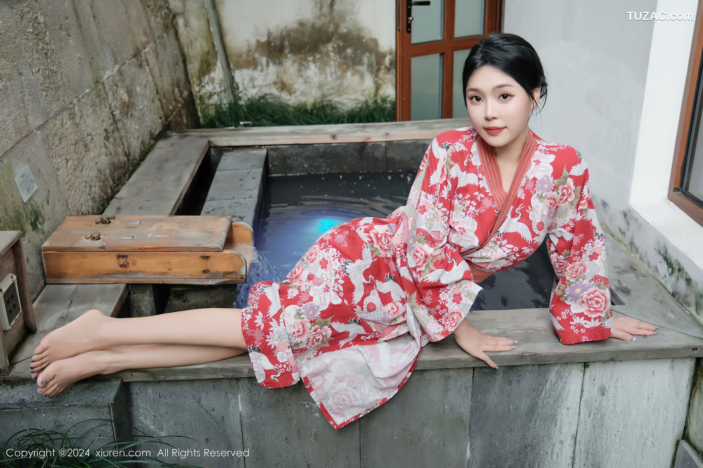 XiuRen秀人网-9687-麦田-和服真空温泉湿身爆乳-2024.12.31