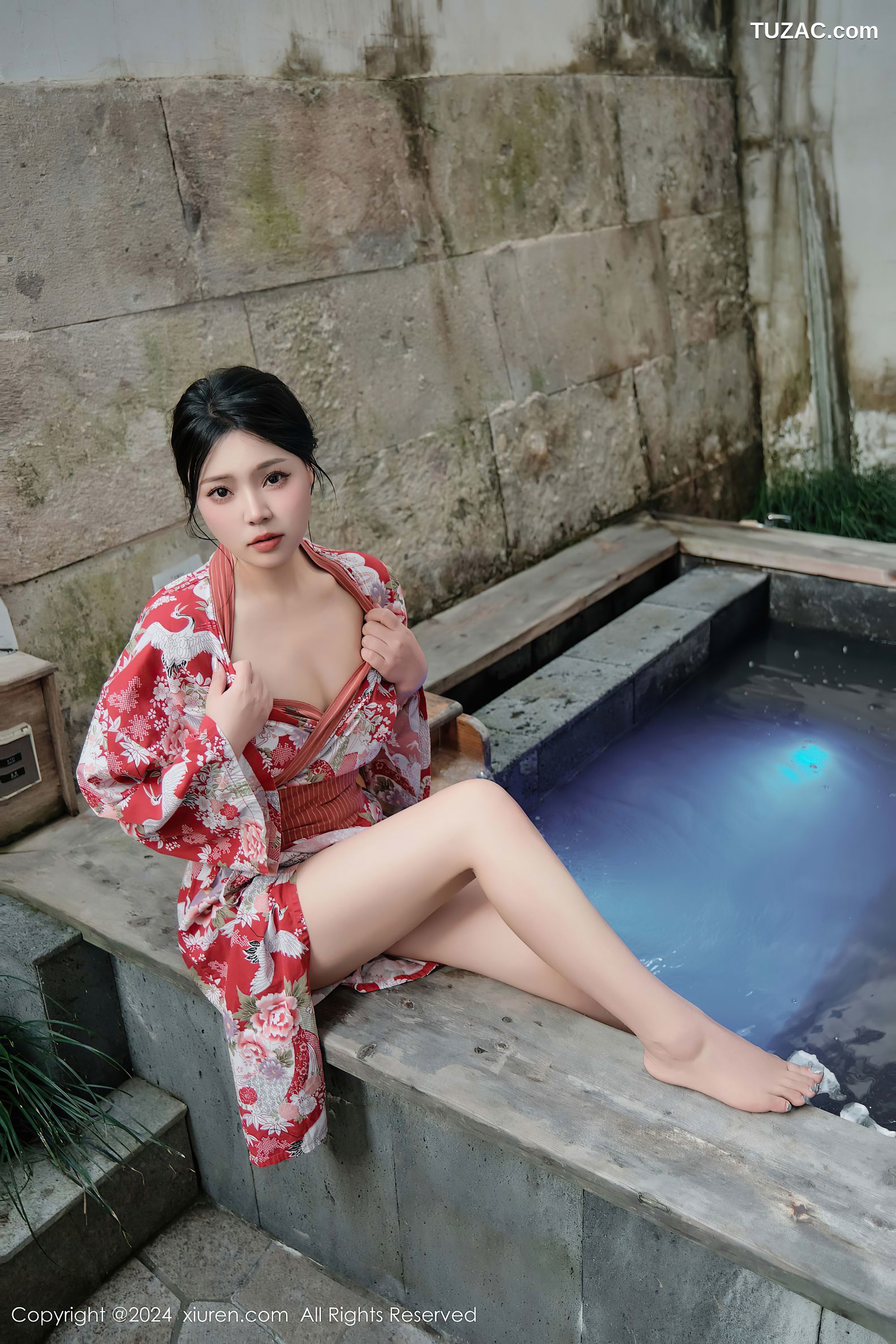 XiuRen秀人网-9687-麦田-和服真空温泉湿身爆乳-2024.12.31