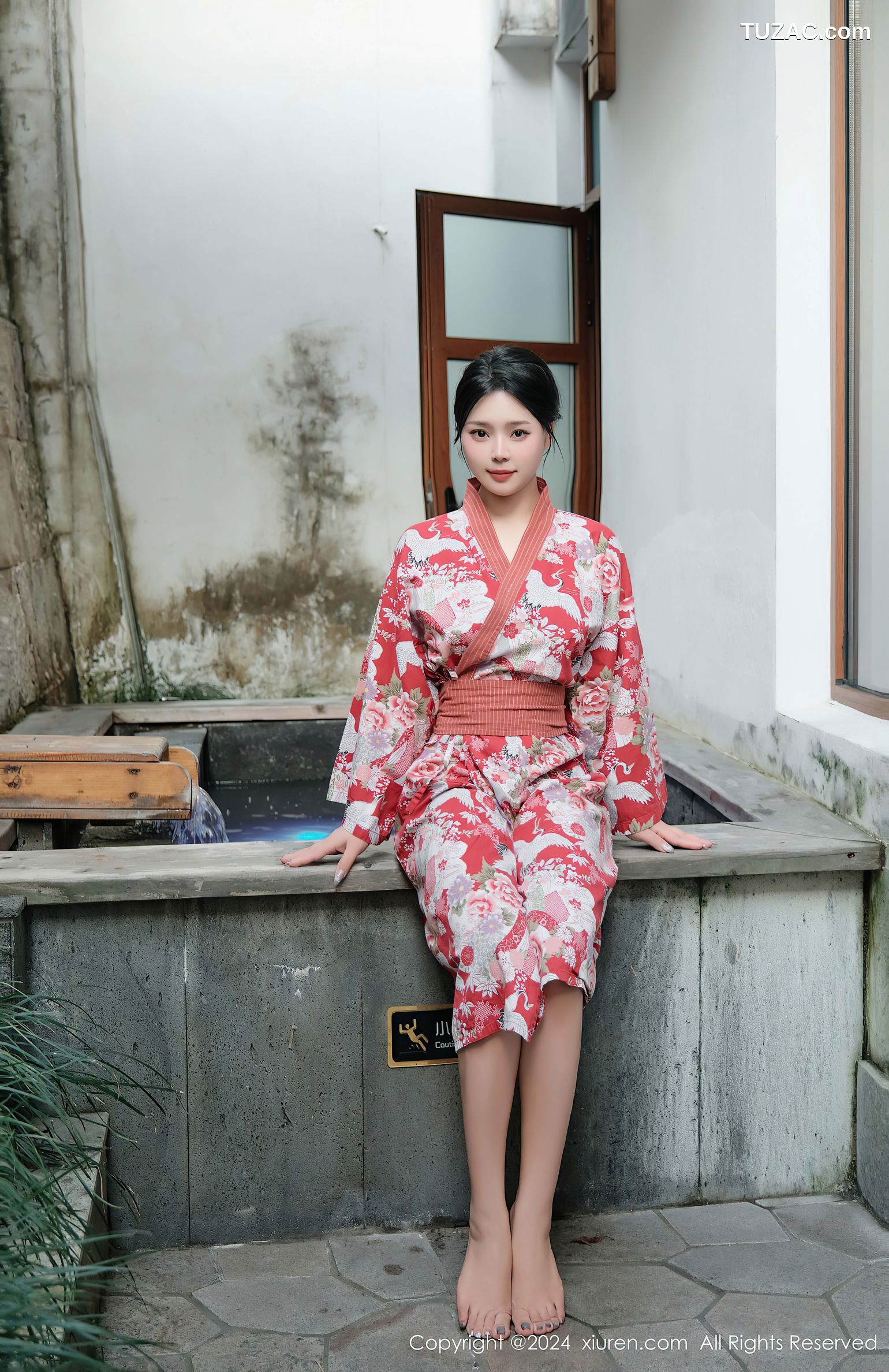 XiuRen秀人网-9687-麦田-和服真空温泉湿身爆乳-2024.12.31