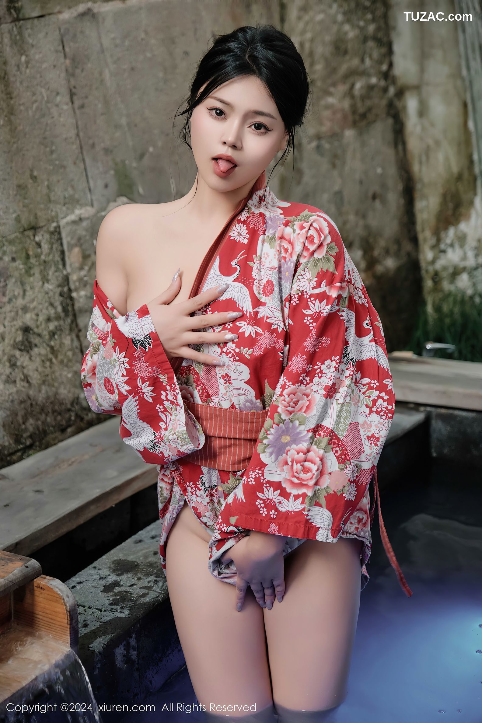 XiuRen秀人网-9687-麦田-和服真空温泉湿身爆乳-2024.12.31