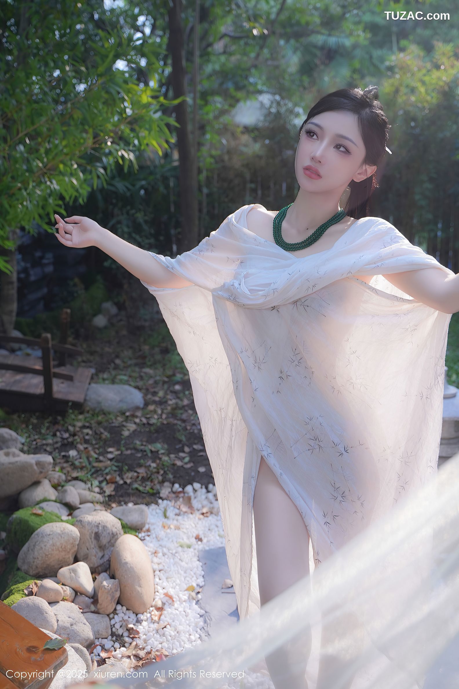 XiuRen秀人网-9730-妙可可Cheese-户外凉亭古风白纱爆乳-2025.01.09