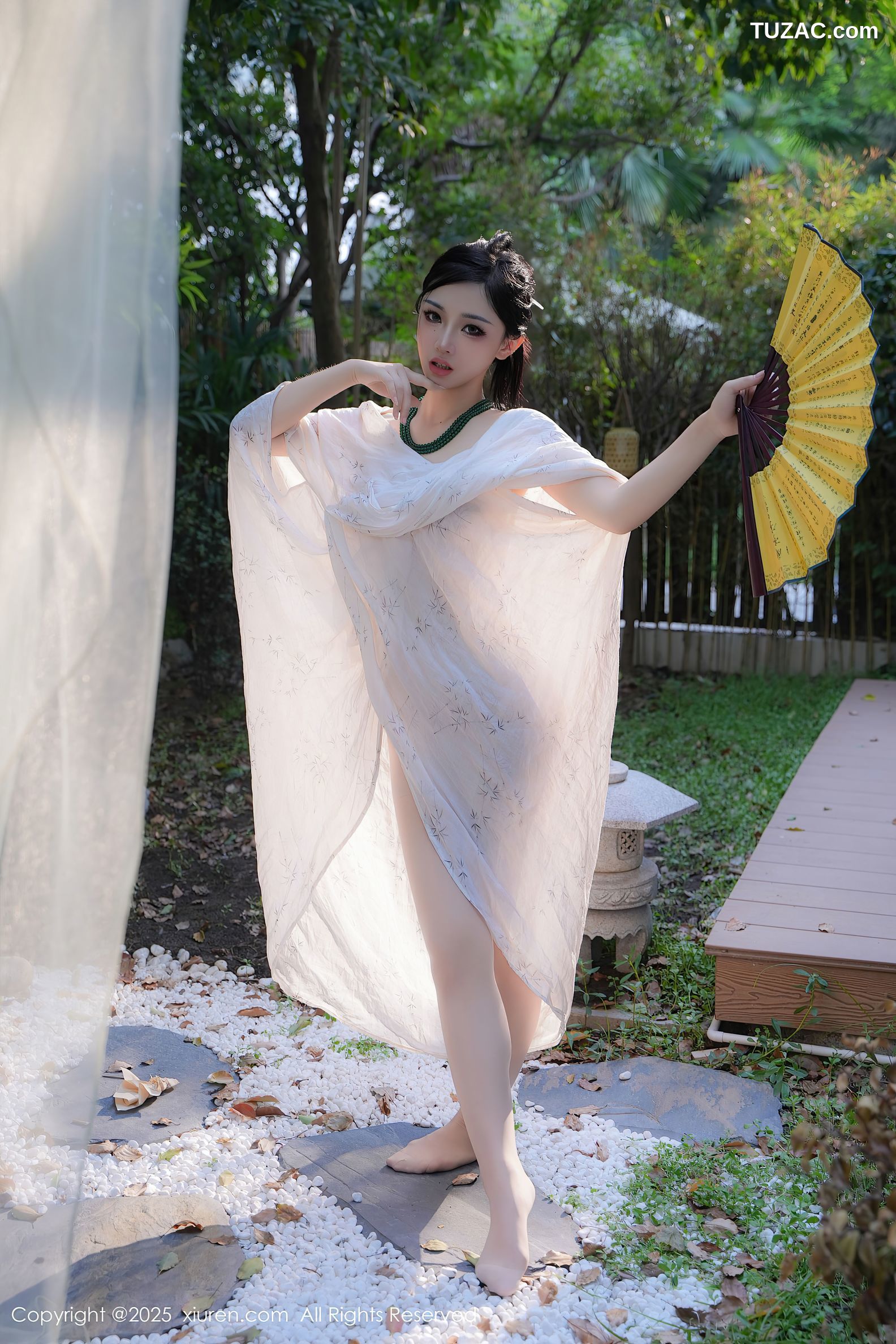 XiuRen秀人网-9730-妙可可Cheese-户外凉亭古风白纱爆乳-2025.01.09