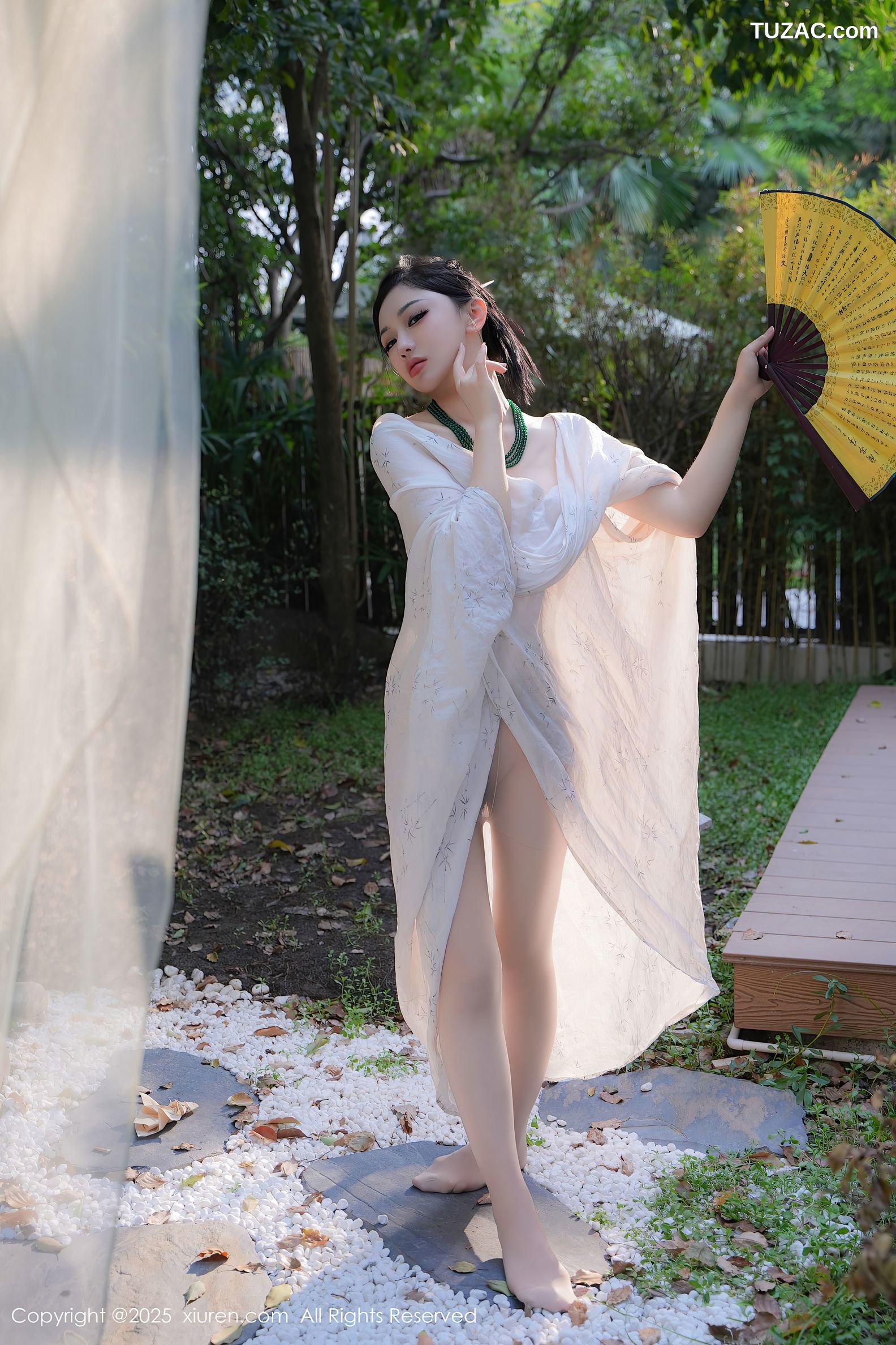 XiuRen秀人网-9730-妙可可Cheese-户外凉亭古风白纱爆乳-2025.01.09
