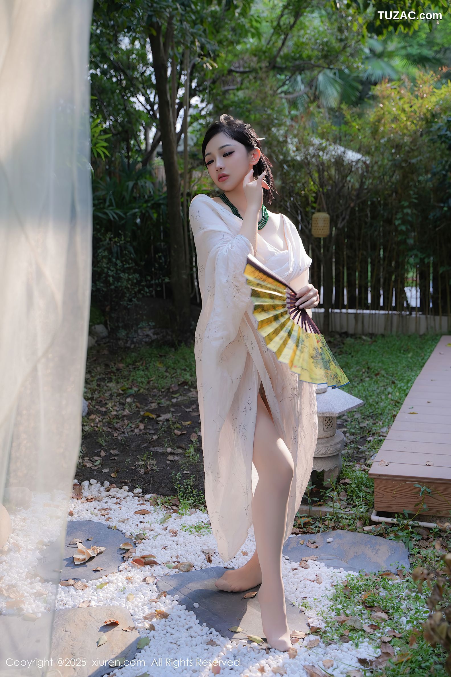 XiuRen秀人网-9730-妙可可Cheese-户外凉亭古风白纱爆乳-2025.01.09