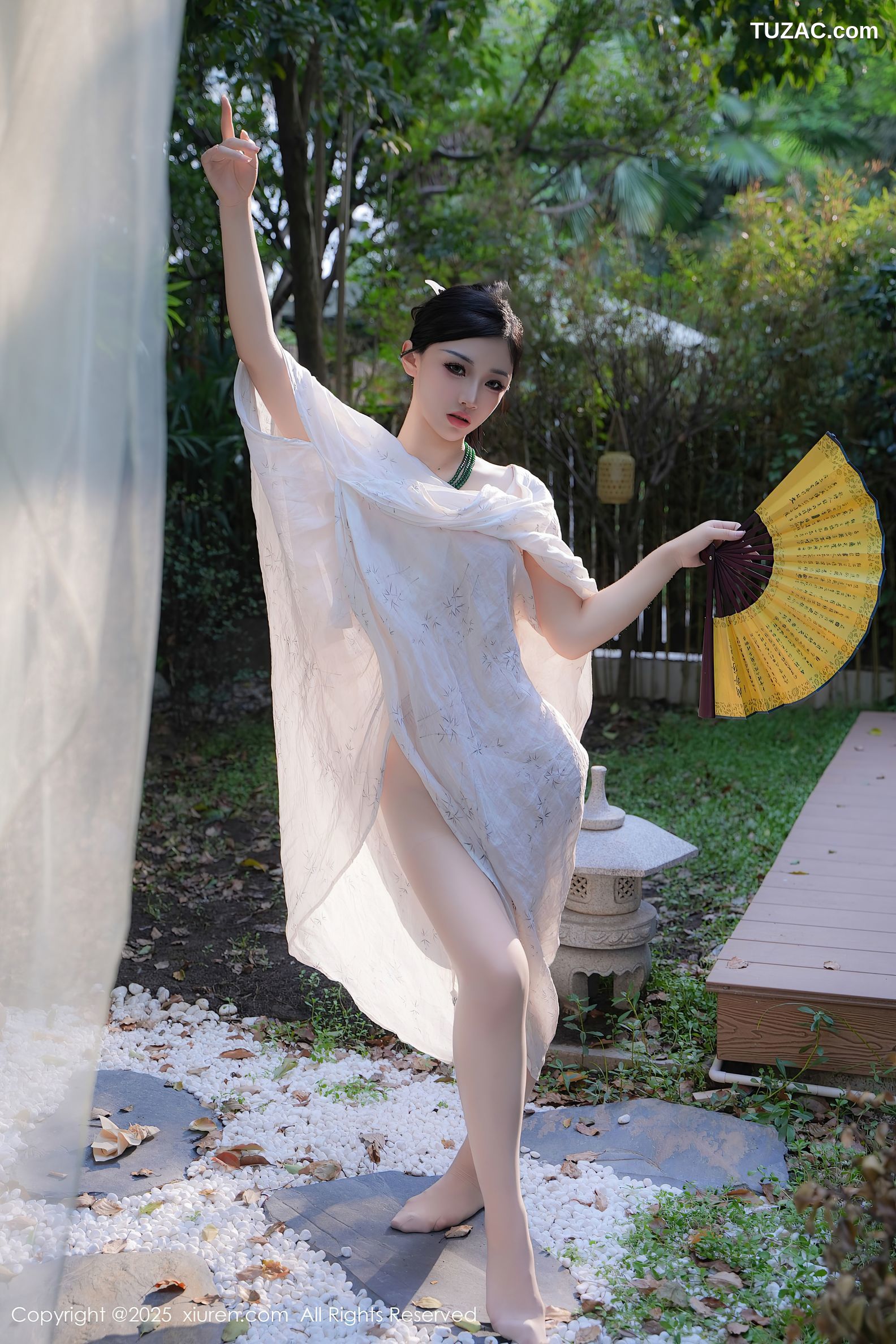 XiuRen秀人网-9730-妙可可Cheese-户外凉亭古风白纱爆乳-2025.01.09
