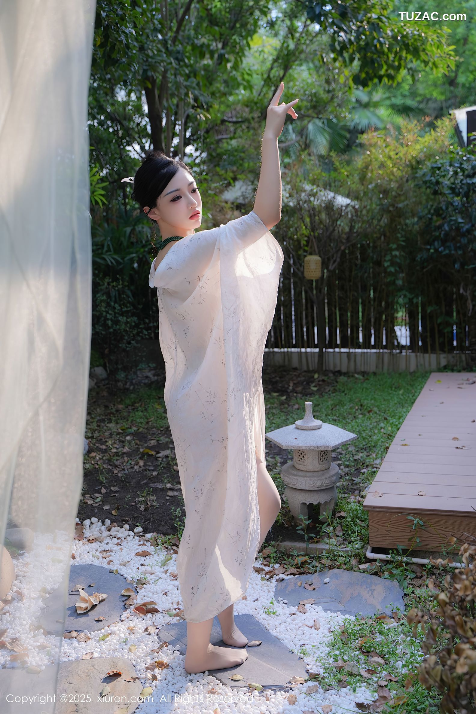 XiuRen秀人网-9730-妙可可Cheese-户外凉亭古风白纱爆乳-2025.01.09