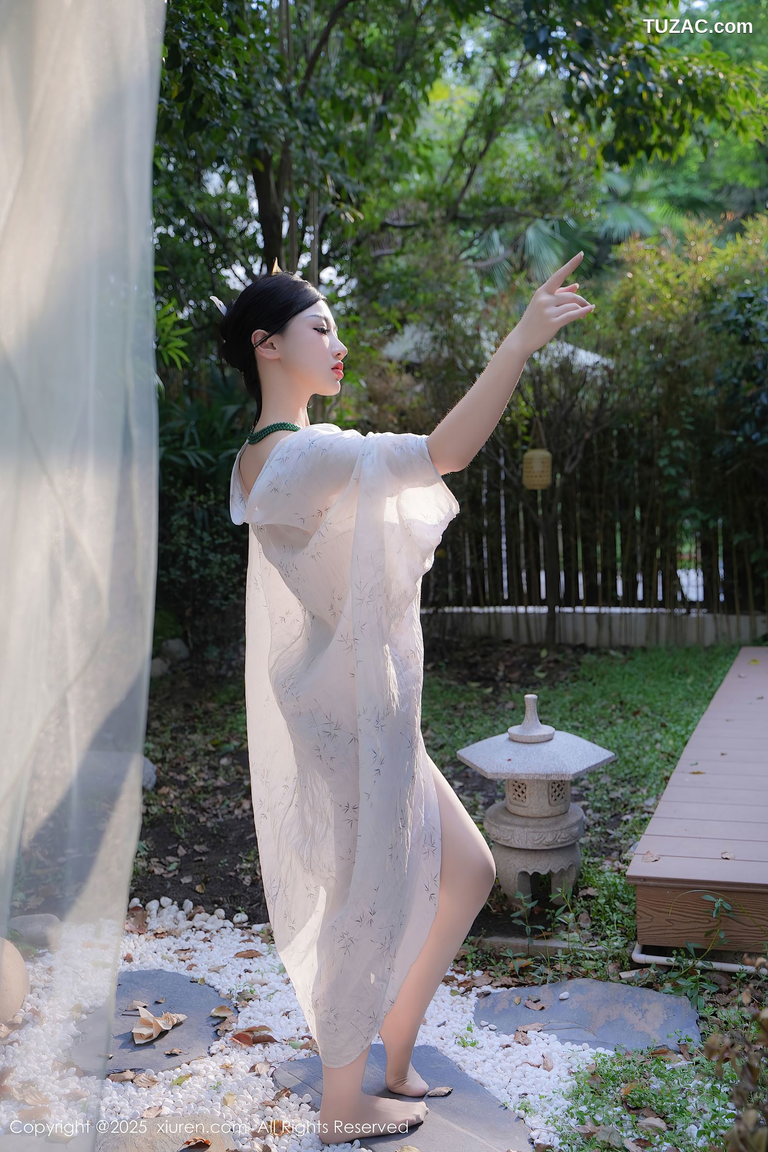 XiuRen秀人网-9730-妙可可Cheese-户外凉亭古风白纱爆乳-2025.01.09