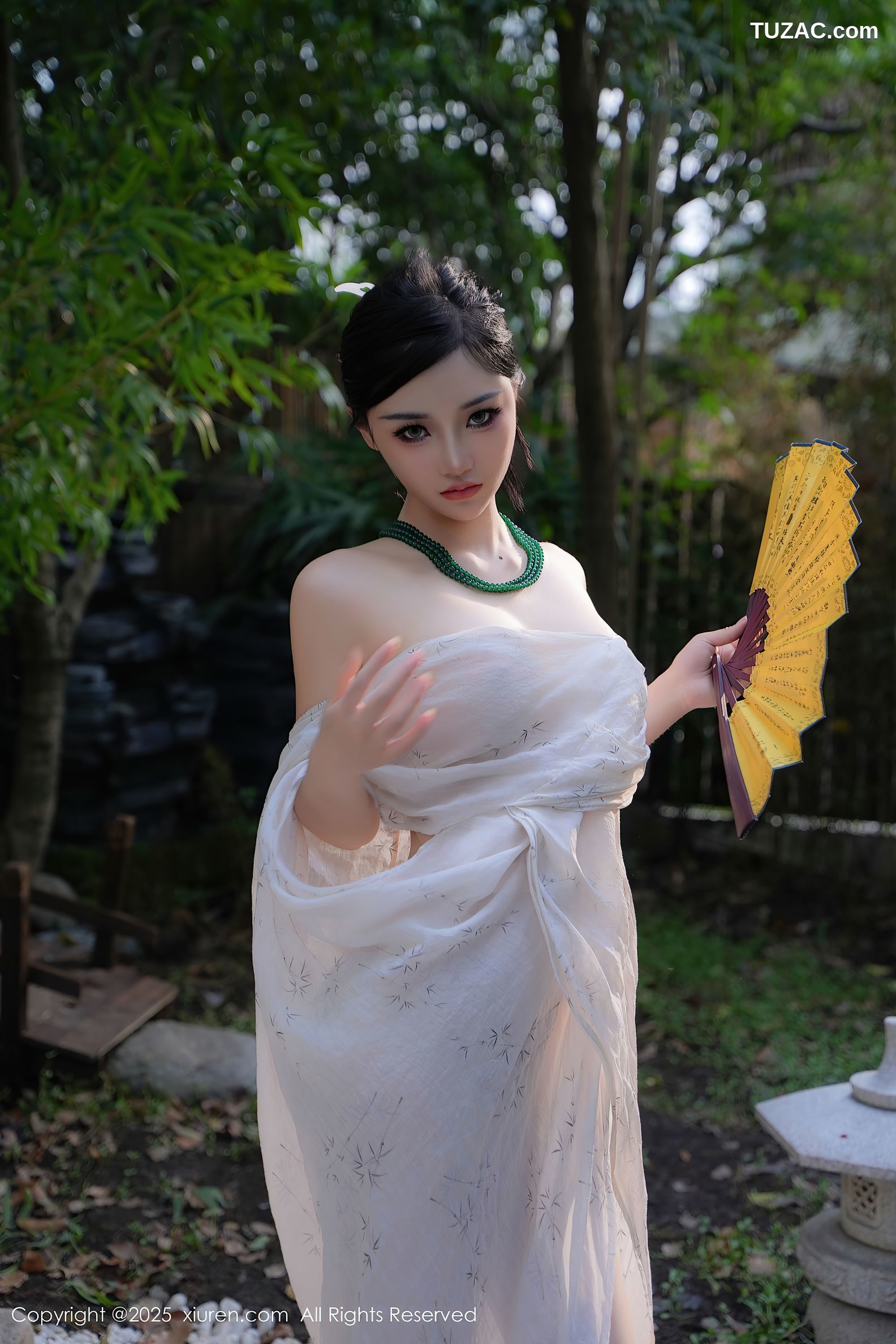 XiuRen秀人网-9730-妙可可Cheese-户外凉亭古风白纱爆乳-2025.01.09