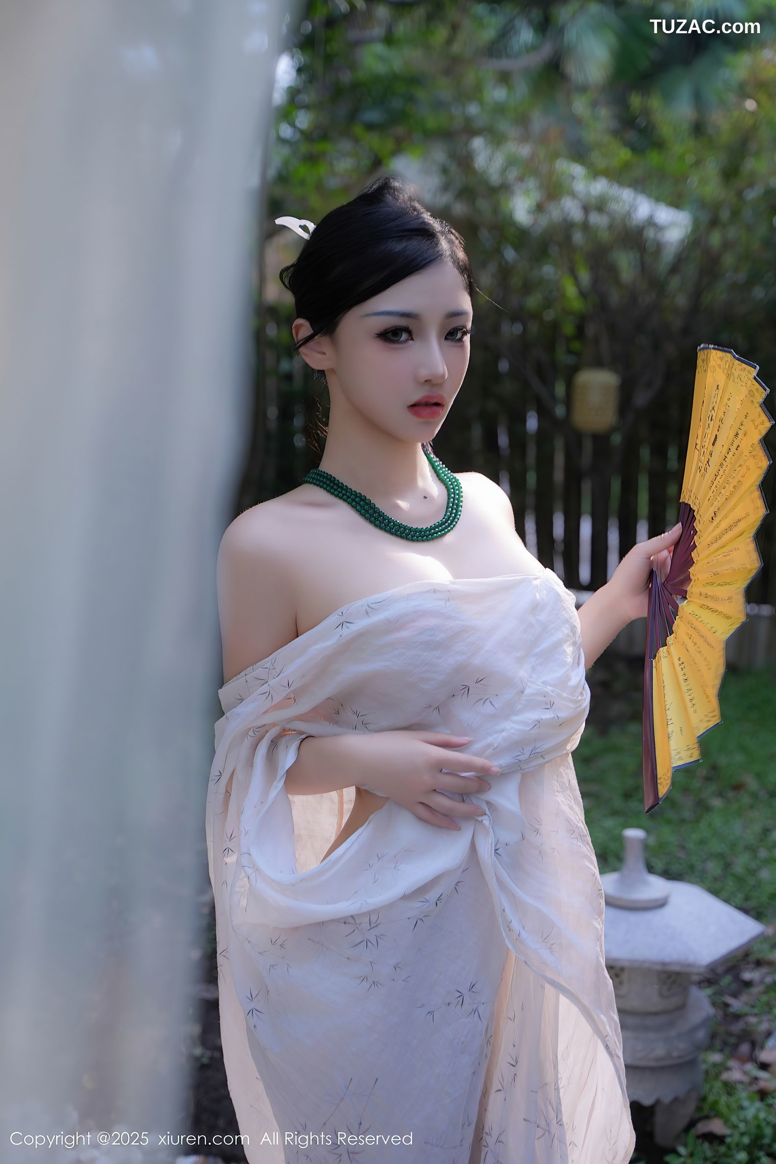 XiuRen秀人网-9730-妙可可Cheese-户外凉亭古风白纱爆乳-2025.01.09