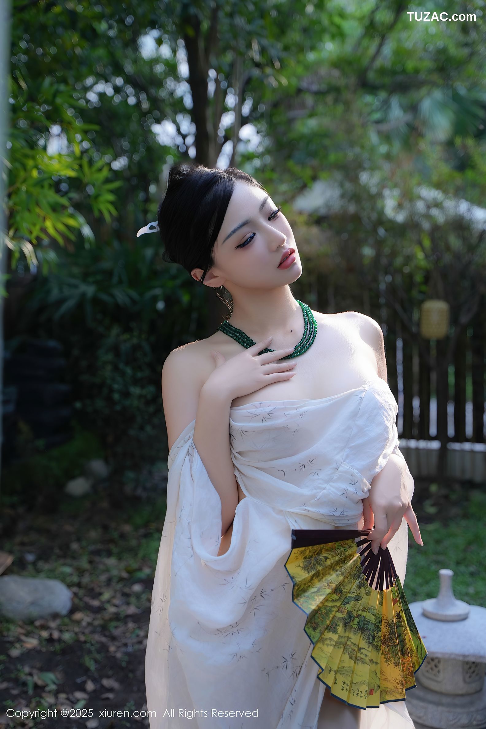 XiuRen秀人网-9730-妙可可Cheese-户外凉亭古风白纱爆乳-2025.01.09