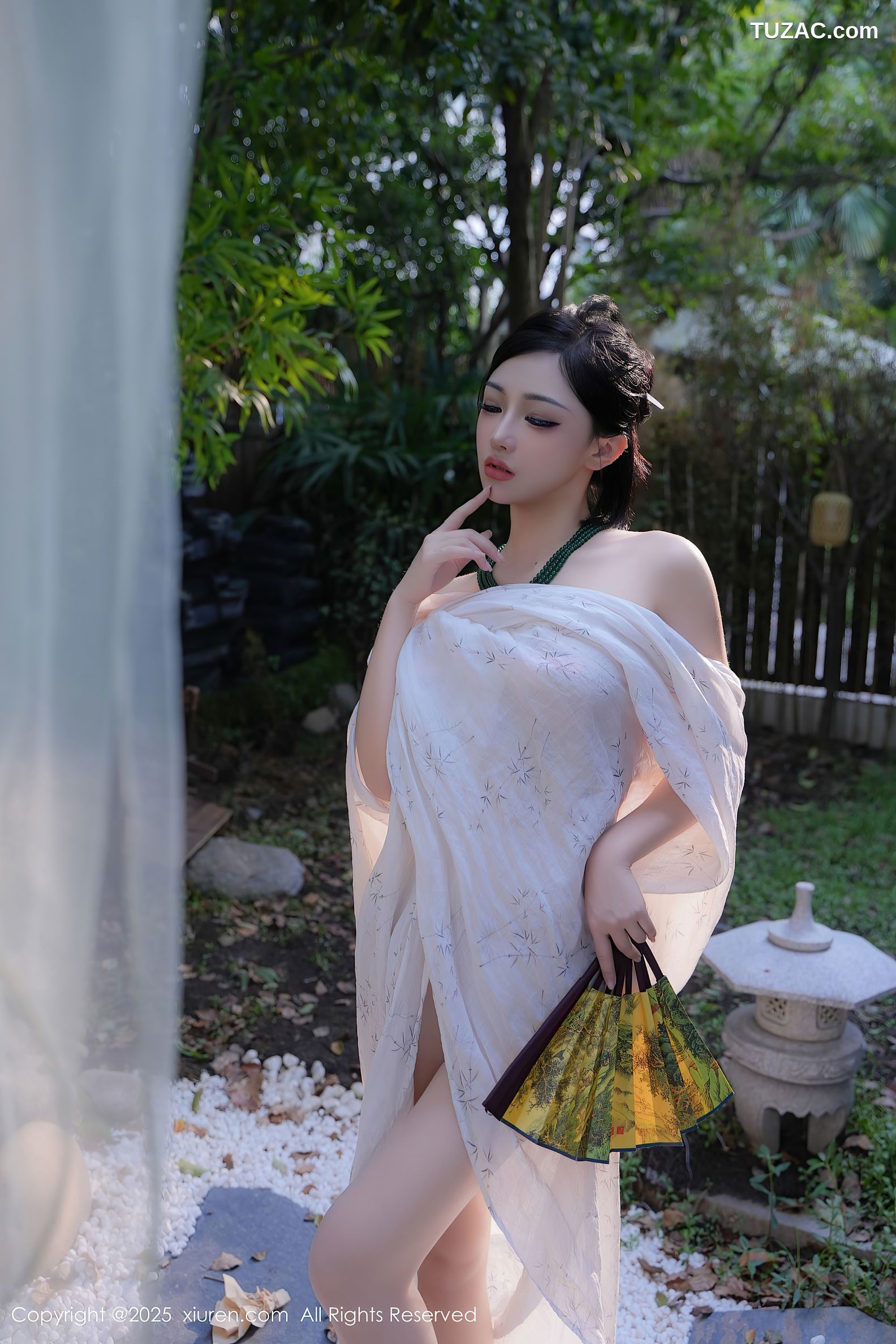 XiuRen秀人网-9730-妙可可Cheese-户外凉亭古风白纱爆乳-2025.01.09