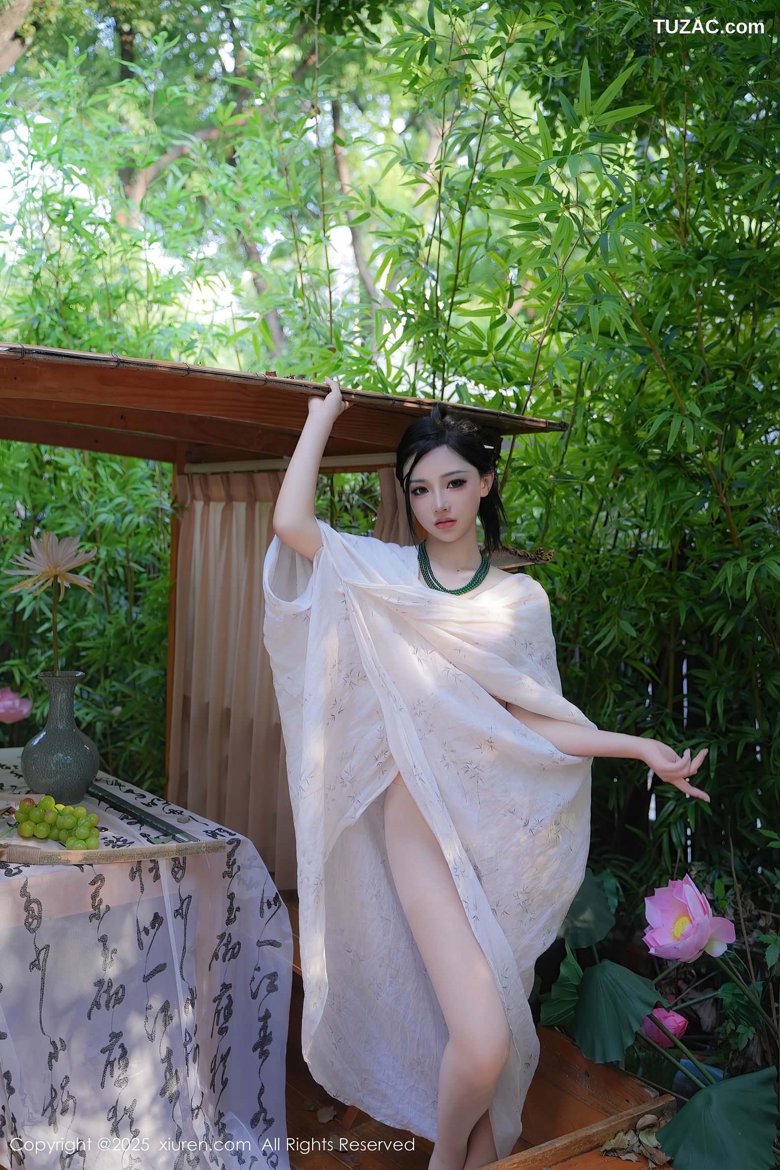 XiuRen秀人网-9730-妙可可Cheese-户外凉亭古风白纱爆乳-2025.01.09