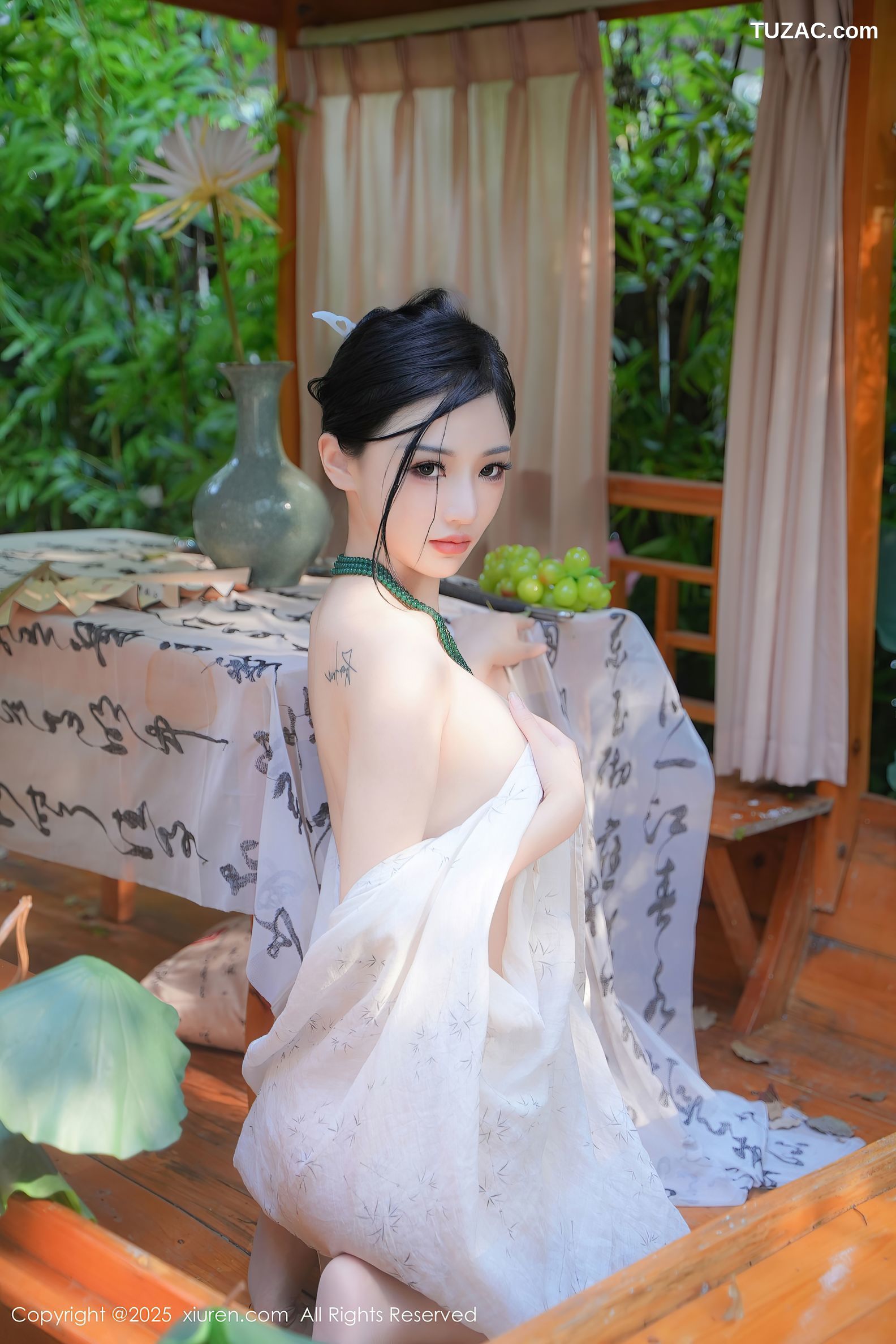 XiuRen秀人网-9730-妙可可Cheese-户外凉亭古风白纱爆乳-2025.01.09