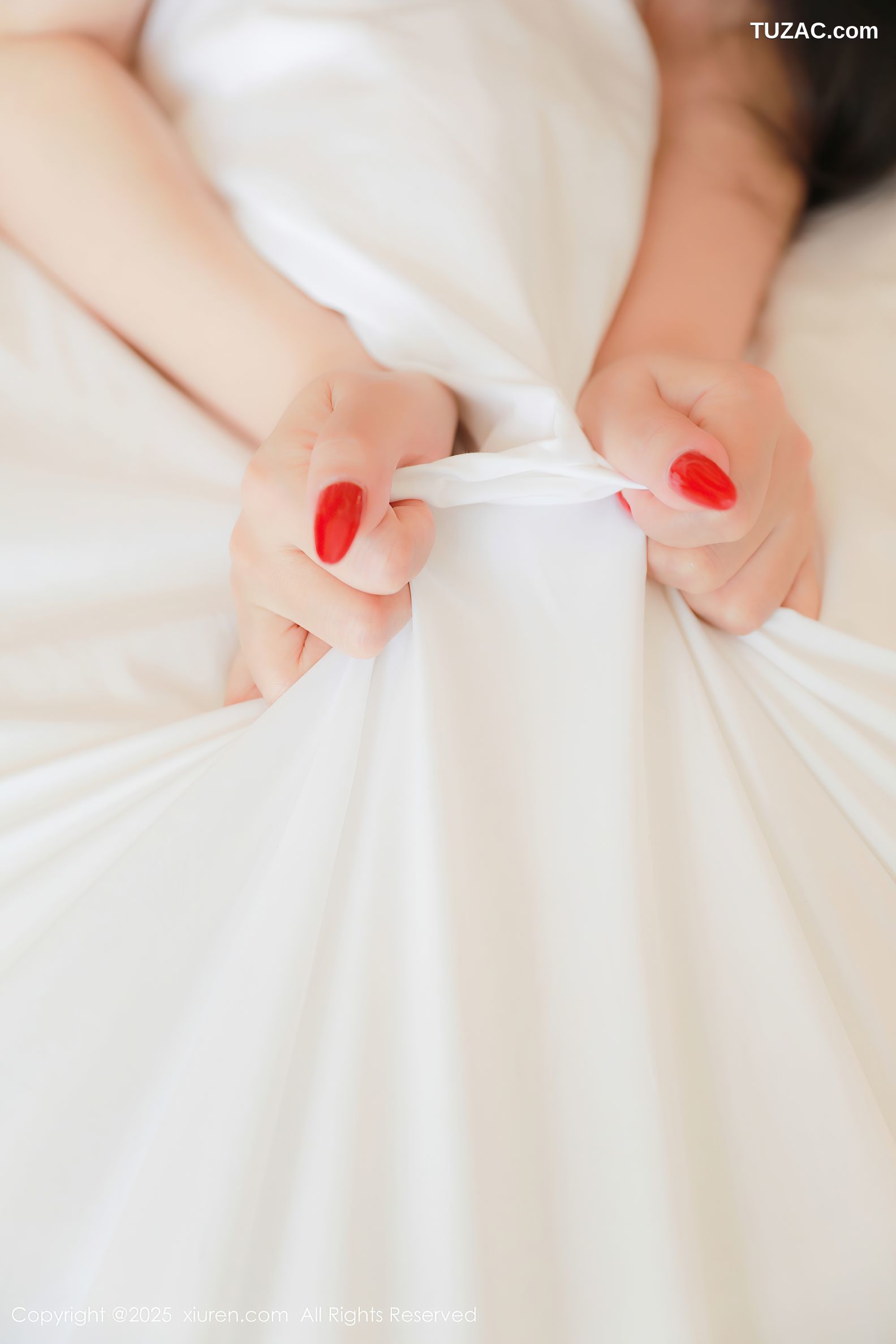 XiuRen秀人网-9733-田冰冰-深蓝蕾丝内衣黑丝爆乳-2025.01.09