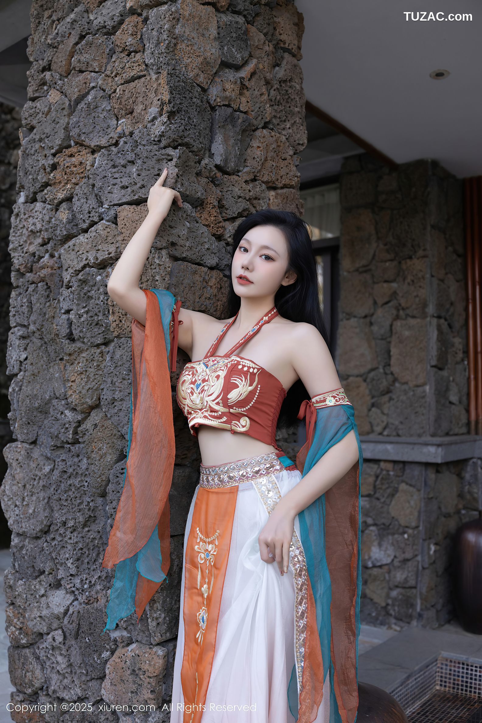 XiuRen秀人网-9757-安然anran-西域风古装抹胸长纱裙美乳-2025.01.14