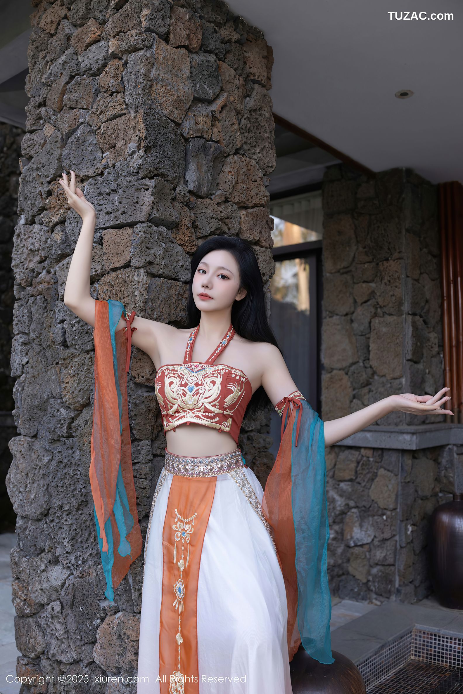 XiuRen秀人网-9757-安然anran-西域风古装抹胸长纱裙美乳-2025.01.14