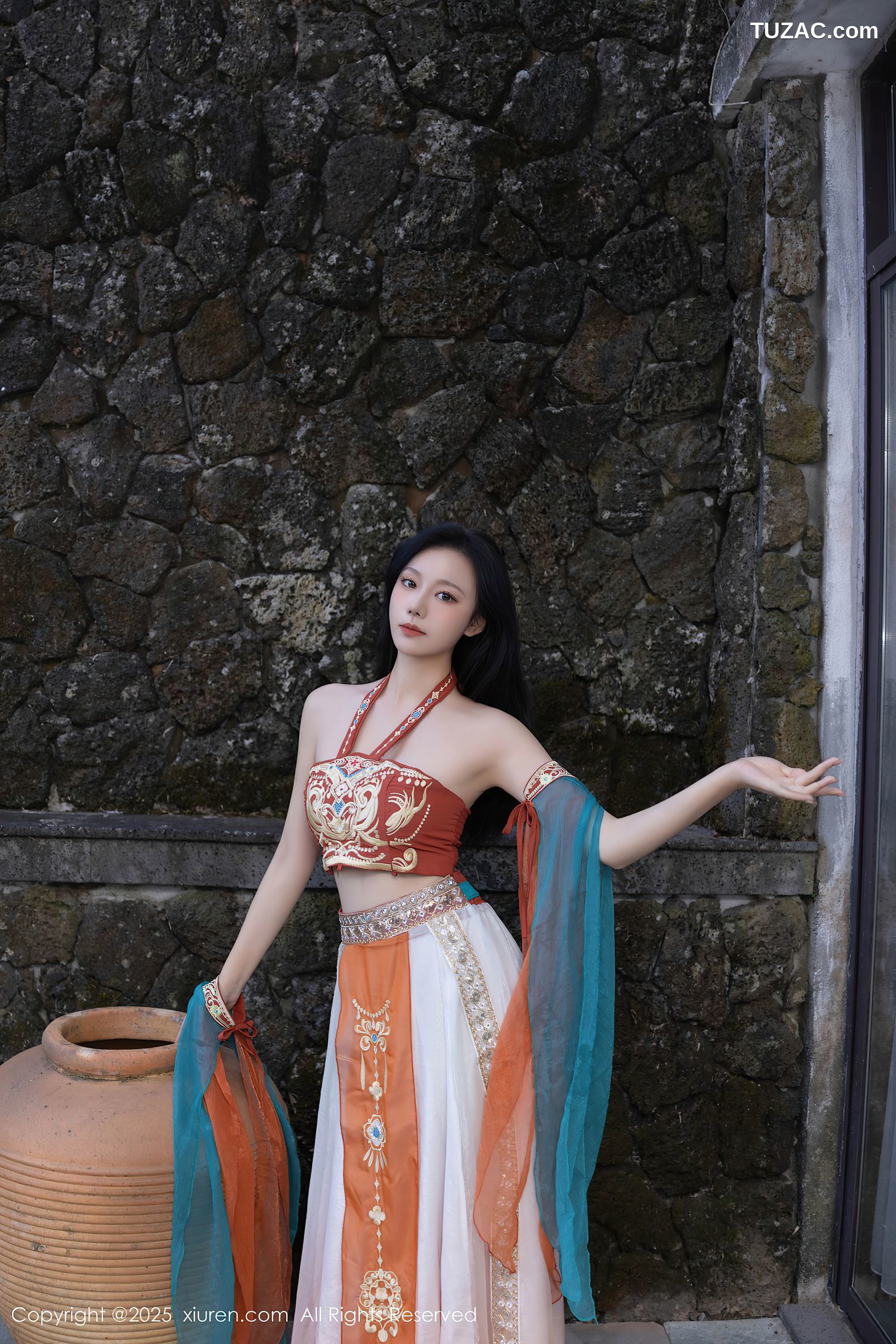 XiuRen秀人网-9757-安然anran-西域风古装抹胸长纱裙美乳-2025.01.14