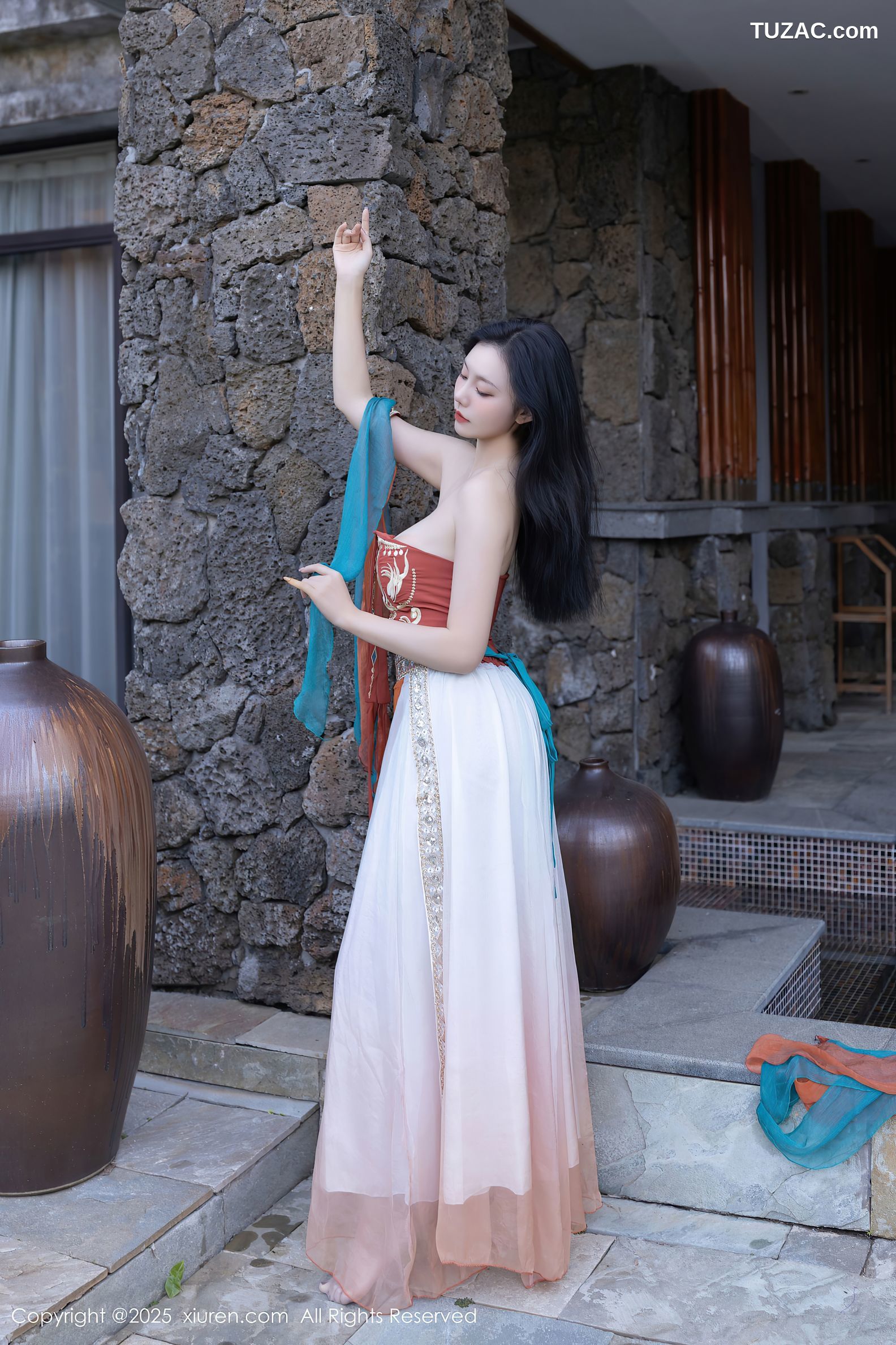 XiuRen秀人网-9757-安然anran-西域风古装抹胸长纱裙美乳-2025.01.14