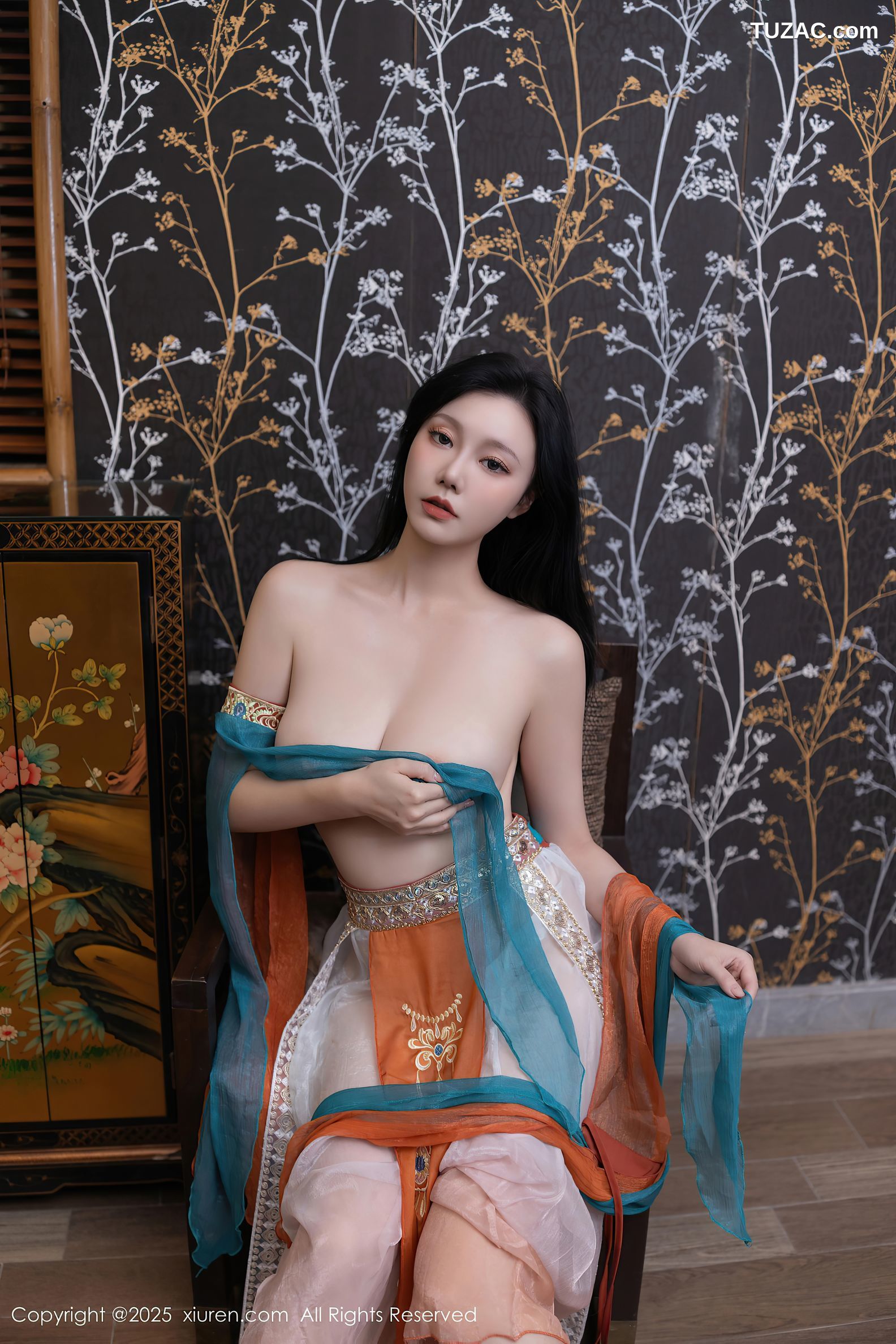 XiuRen秀人网-9757-安然anran-西域风古装抹胸长纱裙美乳-2025.01.14