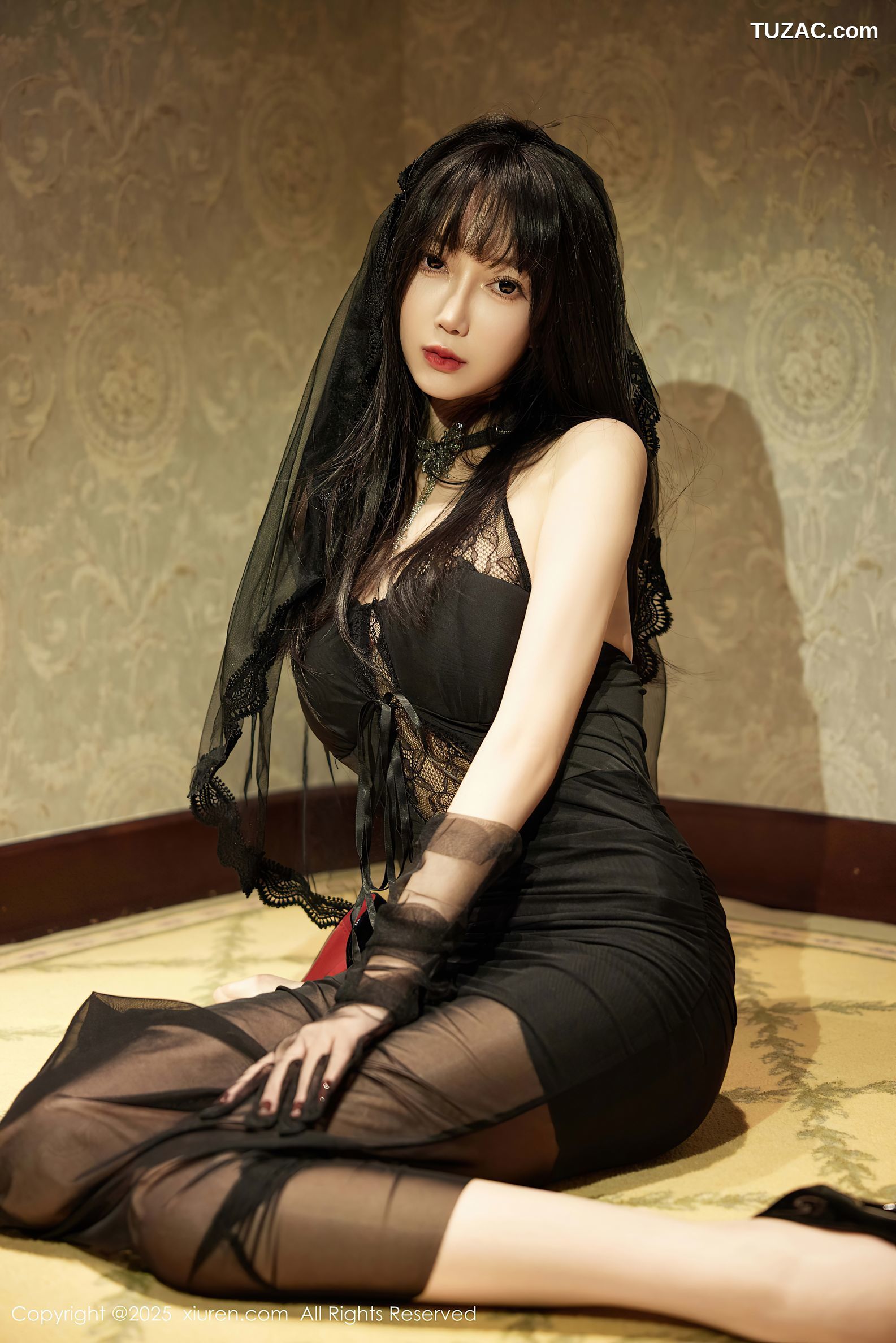 XiuRen秀人网-9773-玥儿玥er-神秘轻透黑纱衣肉丝爆乳-2025.01.17