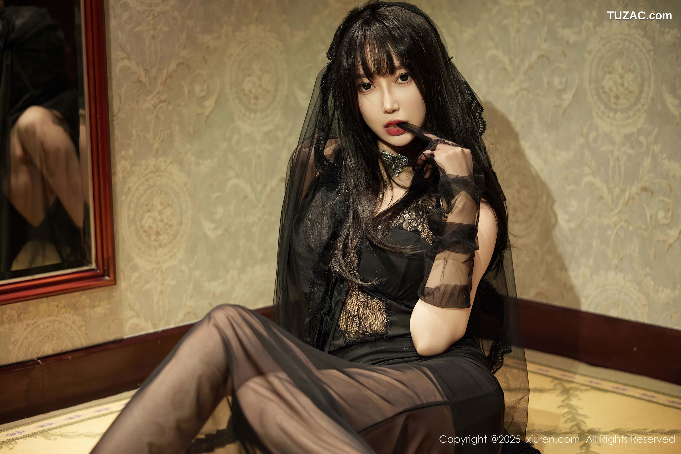 XiuRen秀人网-9773-玥儿玥er-神秘轻透黑纱衣肉丝爆乳-2025.01.17