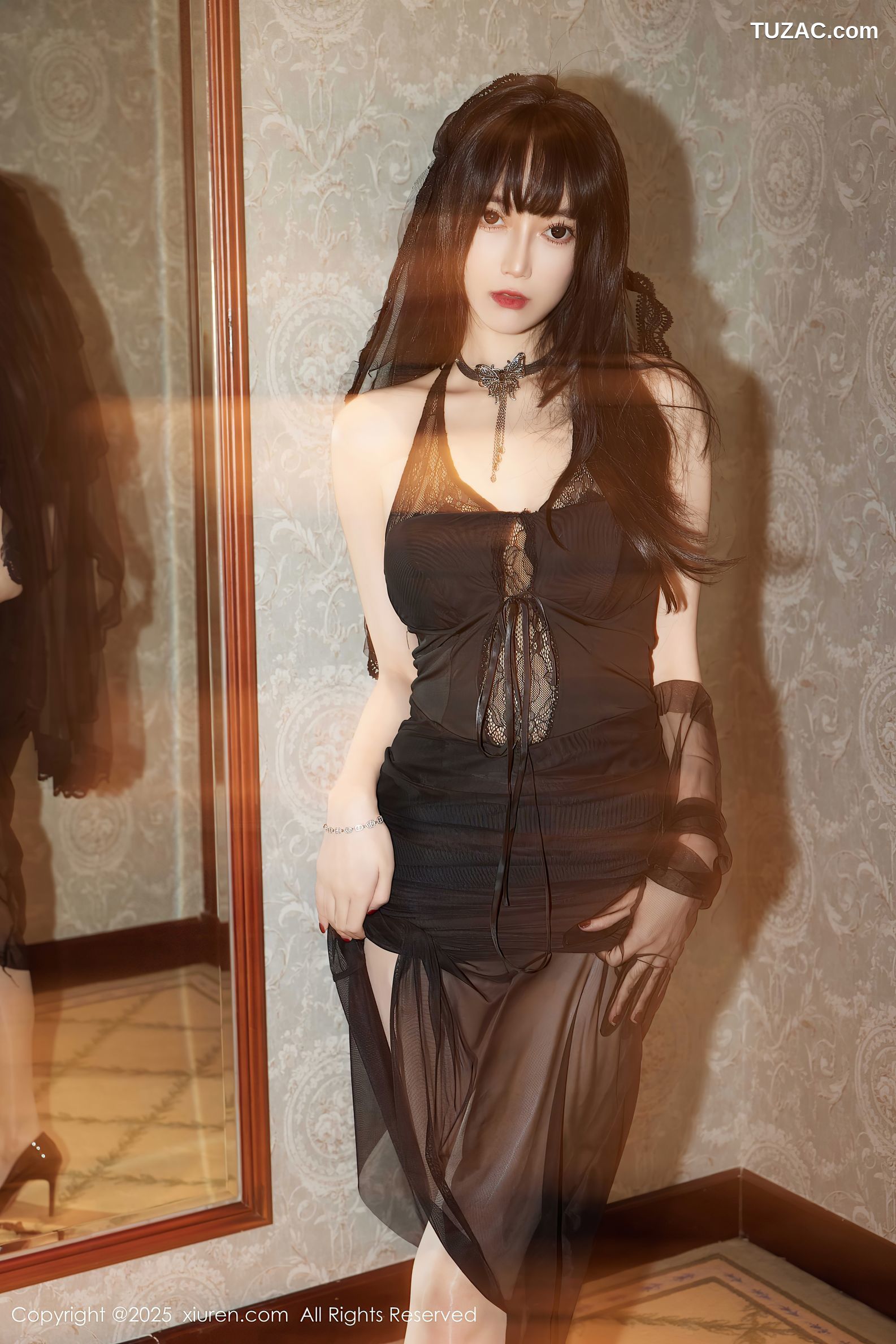 XiuRen秀人网-9773-玥儿玥er-神秘轻透黑纱衣肉丝爆乳-2025.01.17