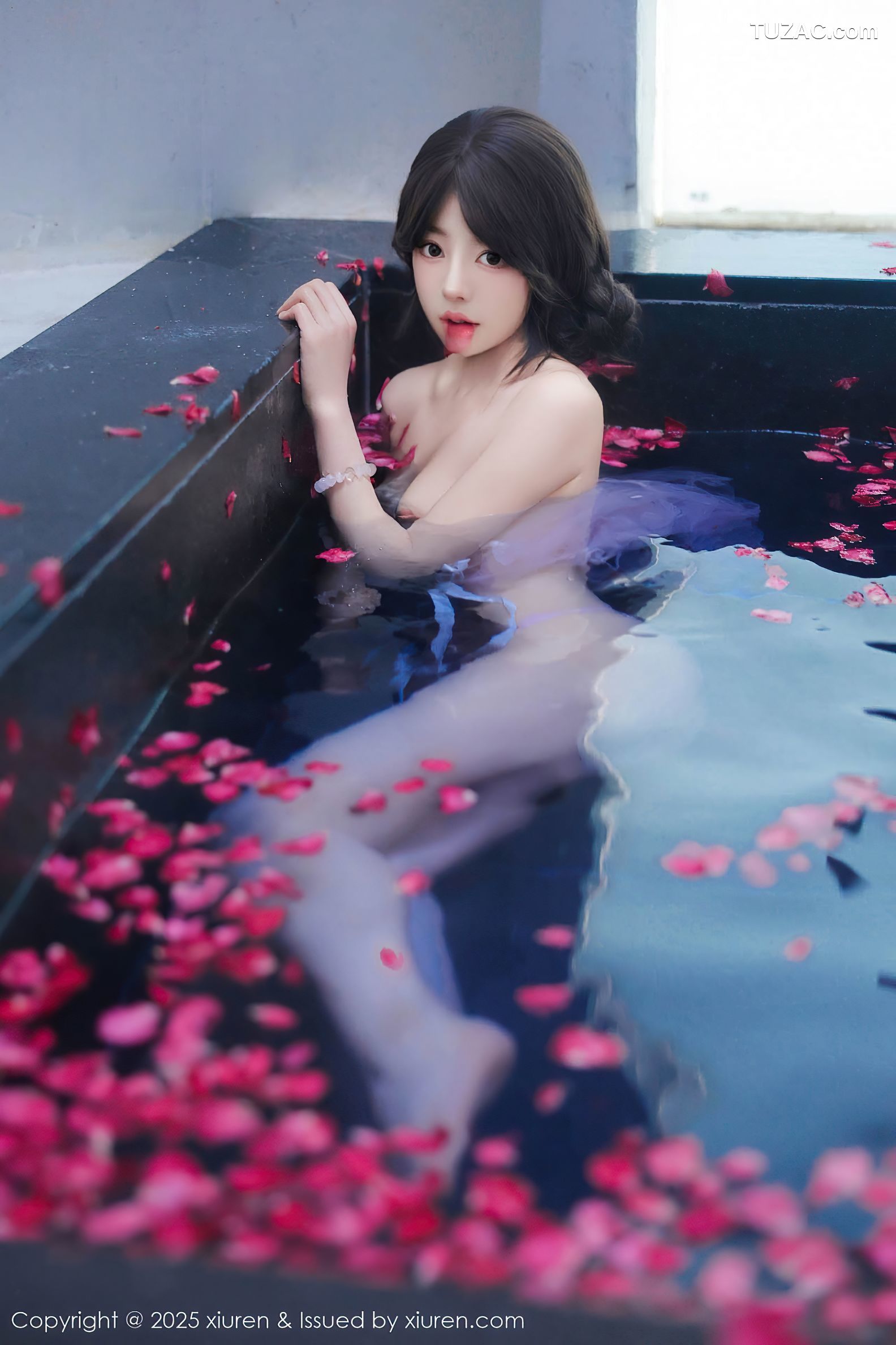 XiuRen秀人网-9778-桃妖夭-古风轻透淡紫纱湿身沐浴-2025.01.17