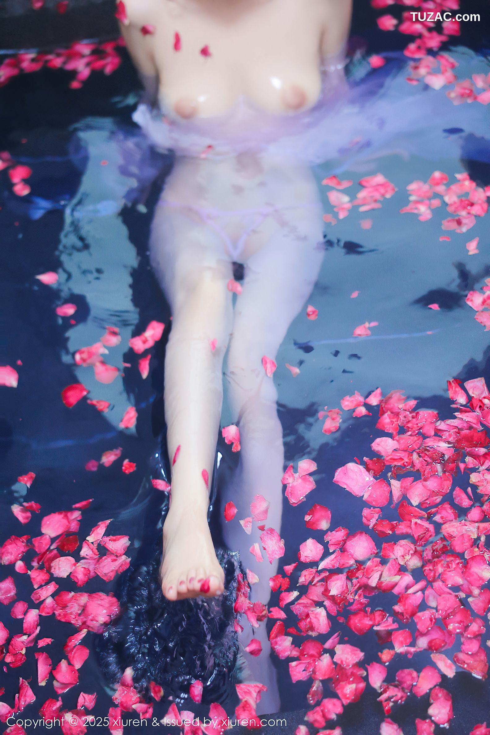 XiuRen秀人网-9778-桃妖夭-古风轻透淡紫纱湿身沐浴-2025.01.17