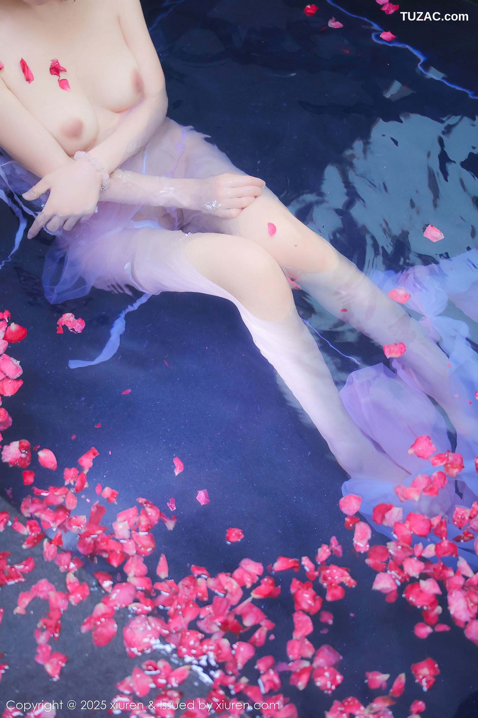 XiuRen秀人网-9778-桃妖夭-古风轻透淡紫纱湿身沐浴-2025.01.17