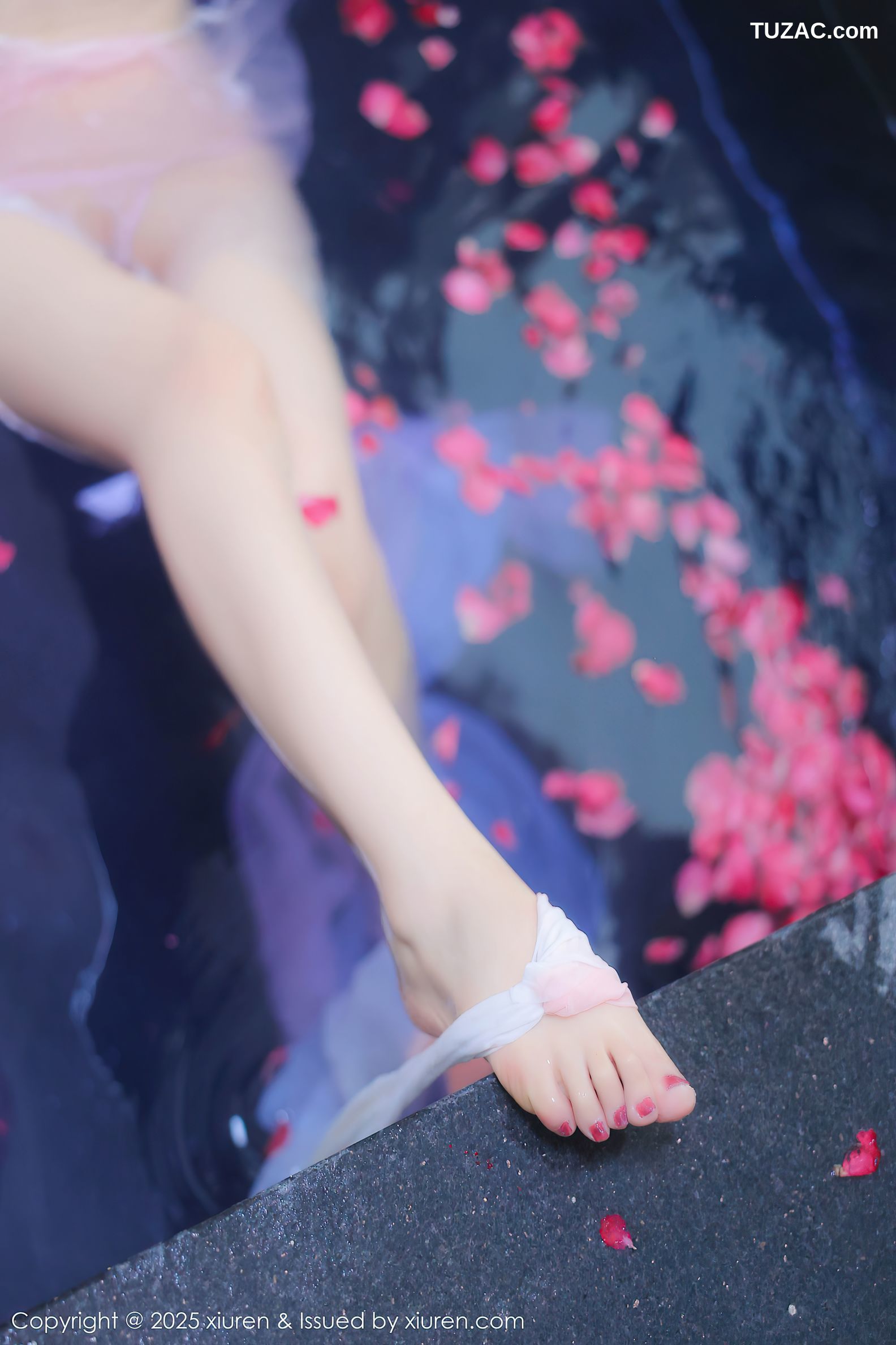 XiuRen秀人网-9778-桃妖夭-古风轻透淡紫纱湿身沐浴-2025.01.17