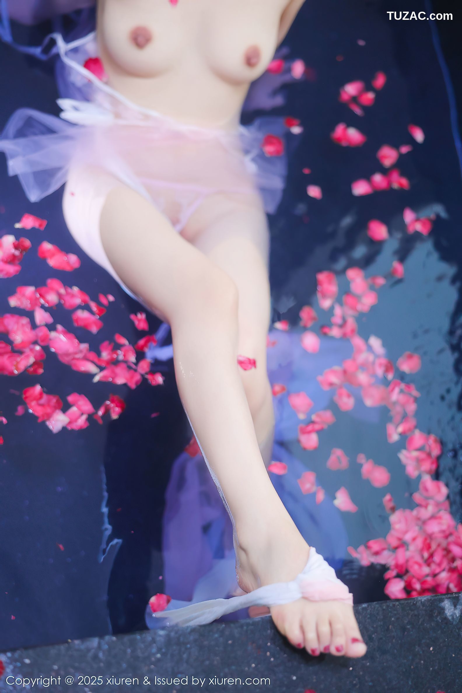 XiuRen秀人网-9778-桃妖夭-古风轻透淡紫纱湿身沐浴-2025.01.17