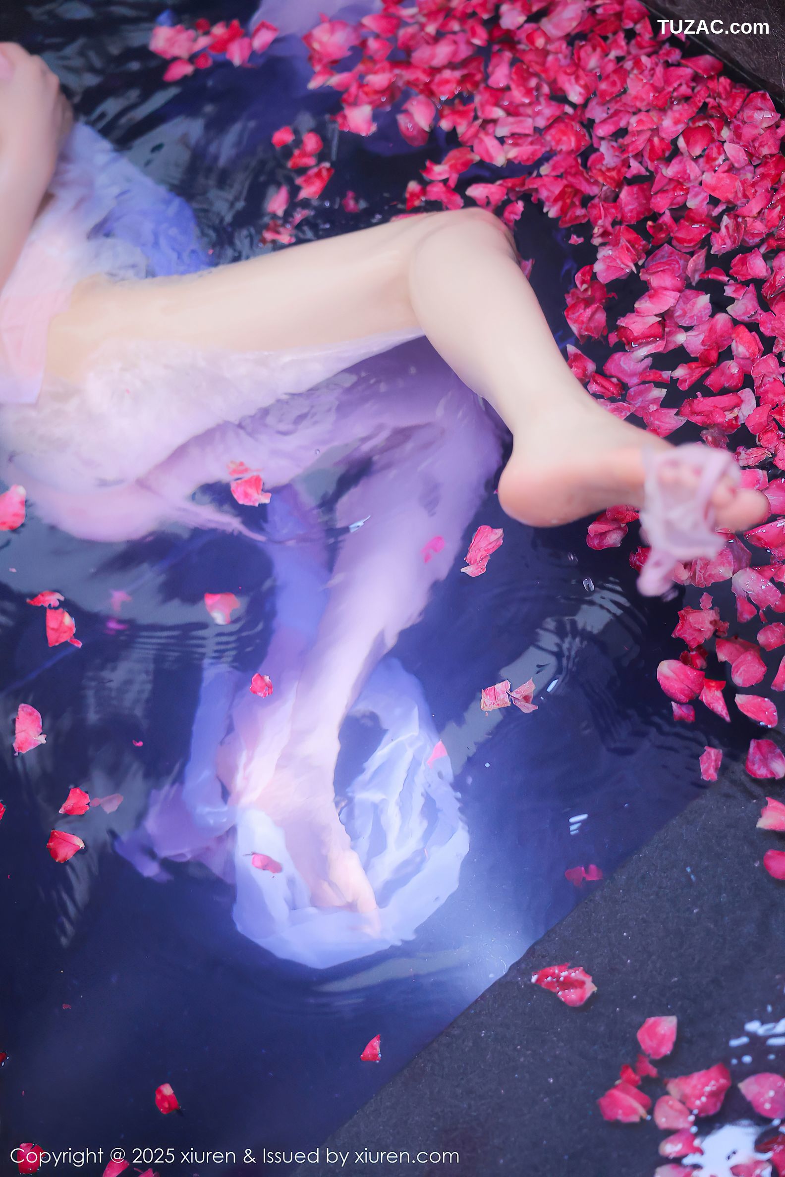 XiuRen秀人网-9778-桃妖夭-古风轻透淡紫纱湿身沐浴-2025.01.17