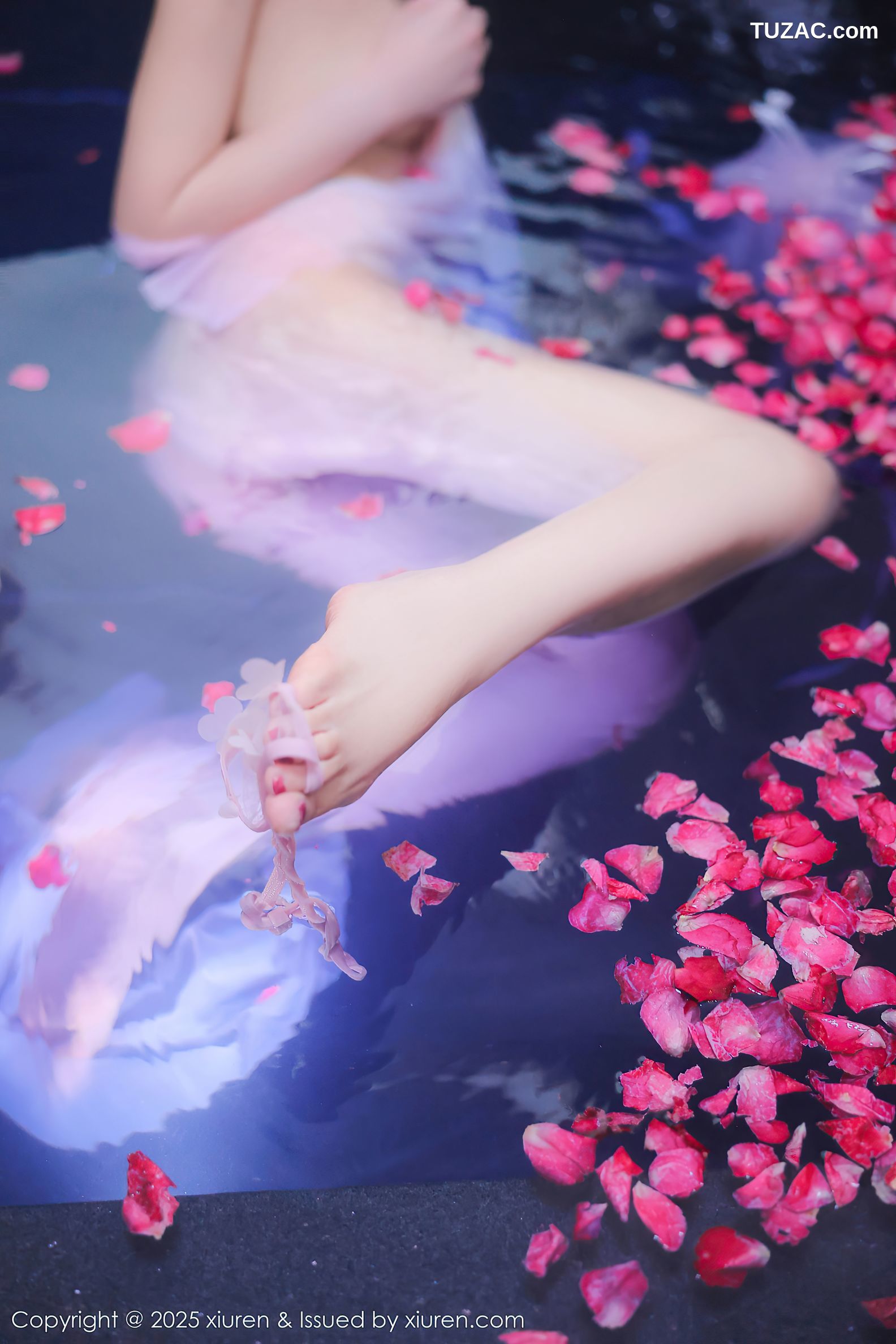 XiuRen秀人网-9778-桃妖夭-古风轻透淡紫纱湿身沐浴-2025.01.17