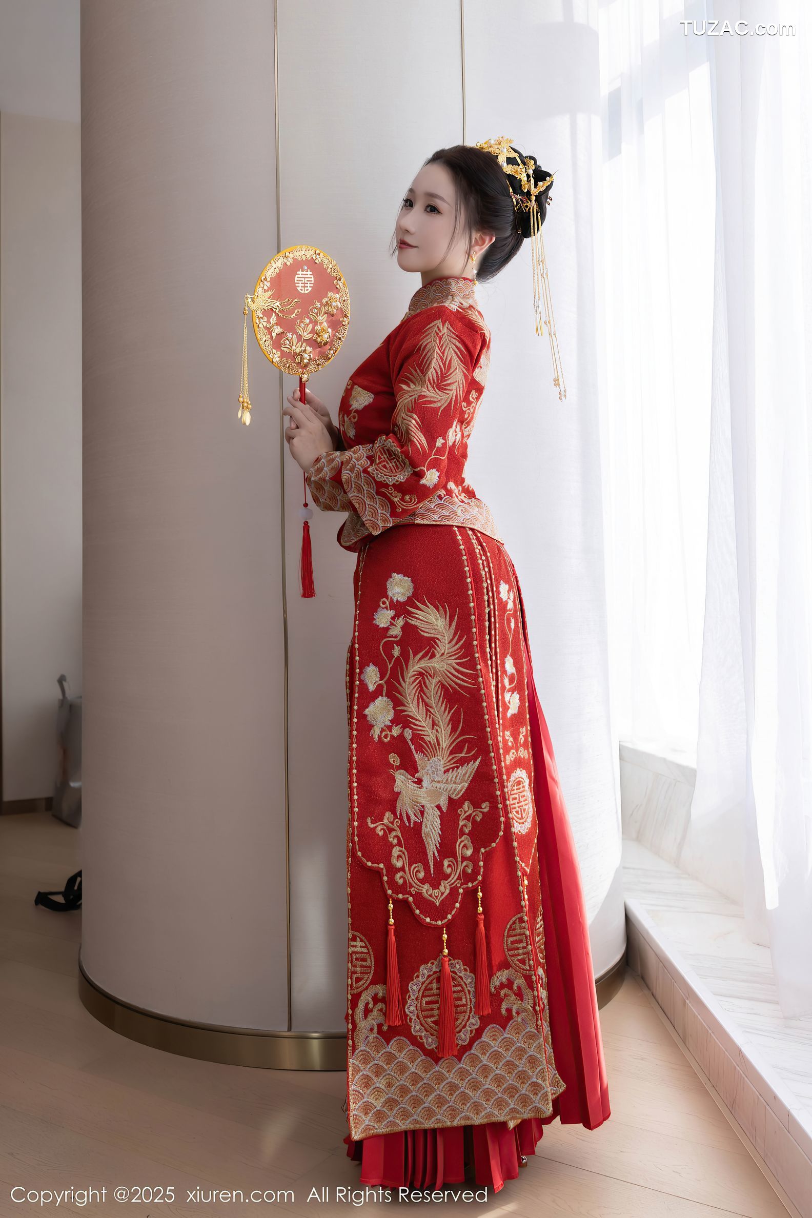 XiuRen秀人网-9811-杏子Yada-红色新娘装红色内衣-2025.01.24