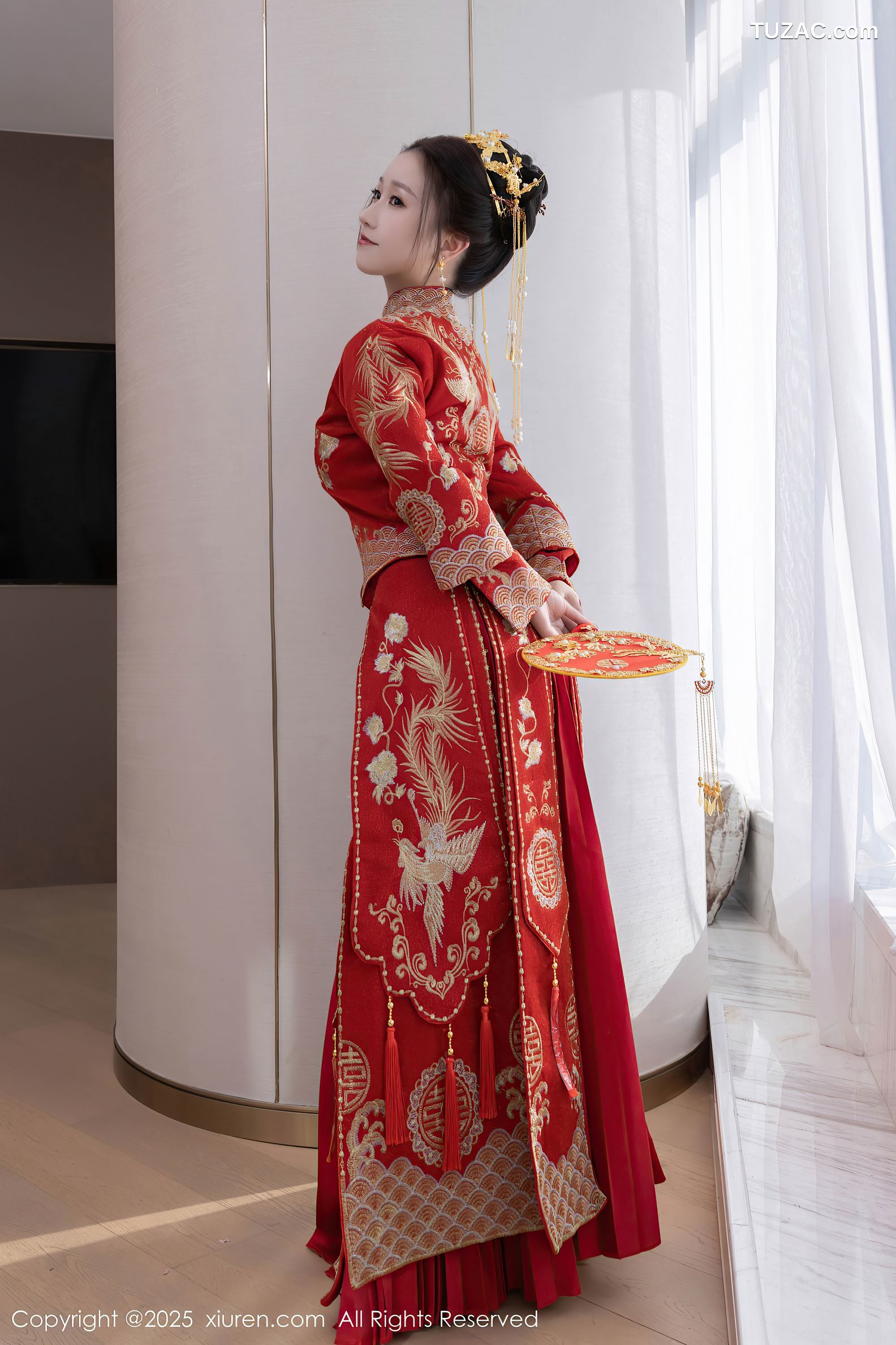 XiuRen秀人网-9811-杏子Yada-红色新娘装红色内衣-2025.01.24