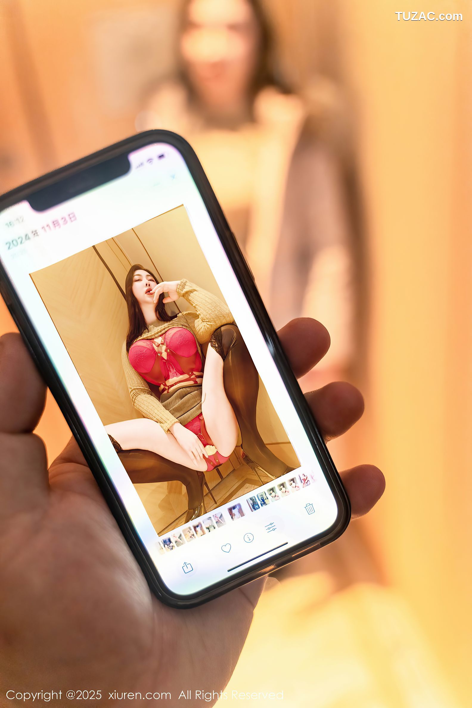 XiuRen秀人网-9817-风景尤美-情趣红色绑带内衣爆乳-2025.01.25