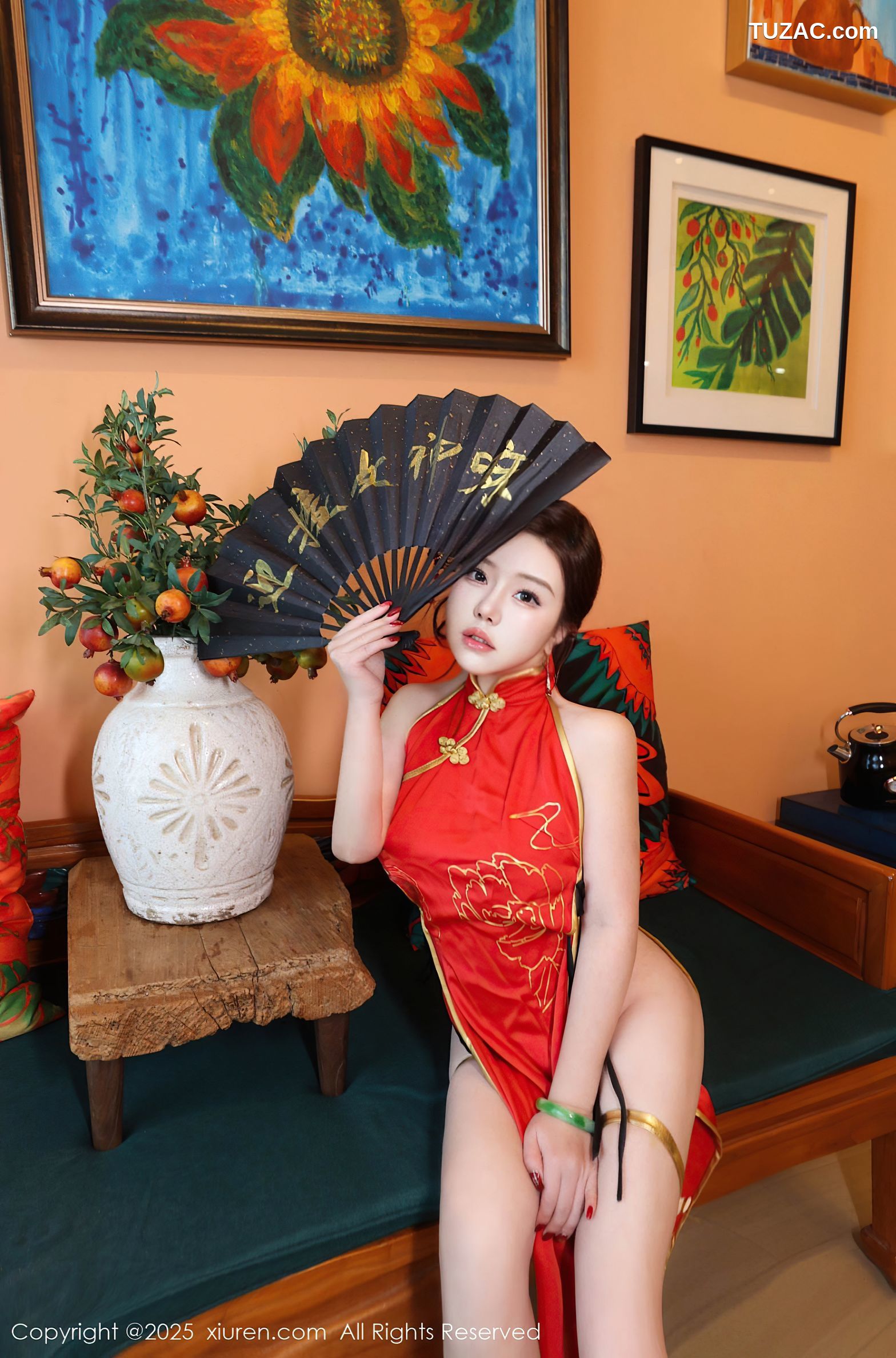XiuRen秀人网-9834-小薯条nienie-新春特辑-性感春丽旗袍cos爆乳-2025.01.26