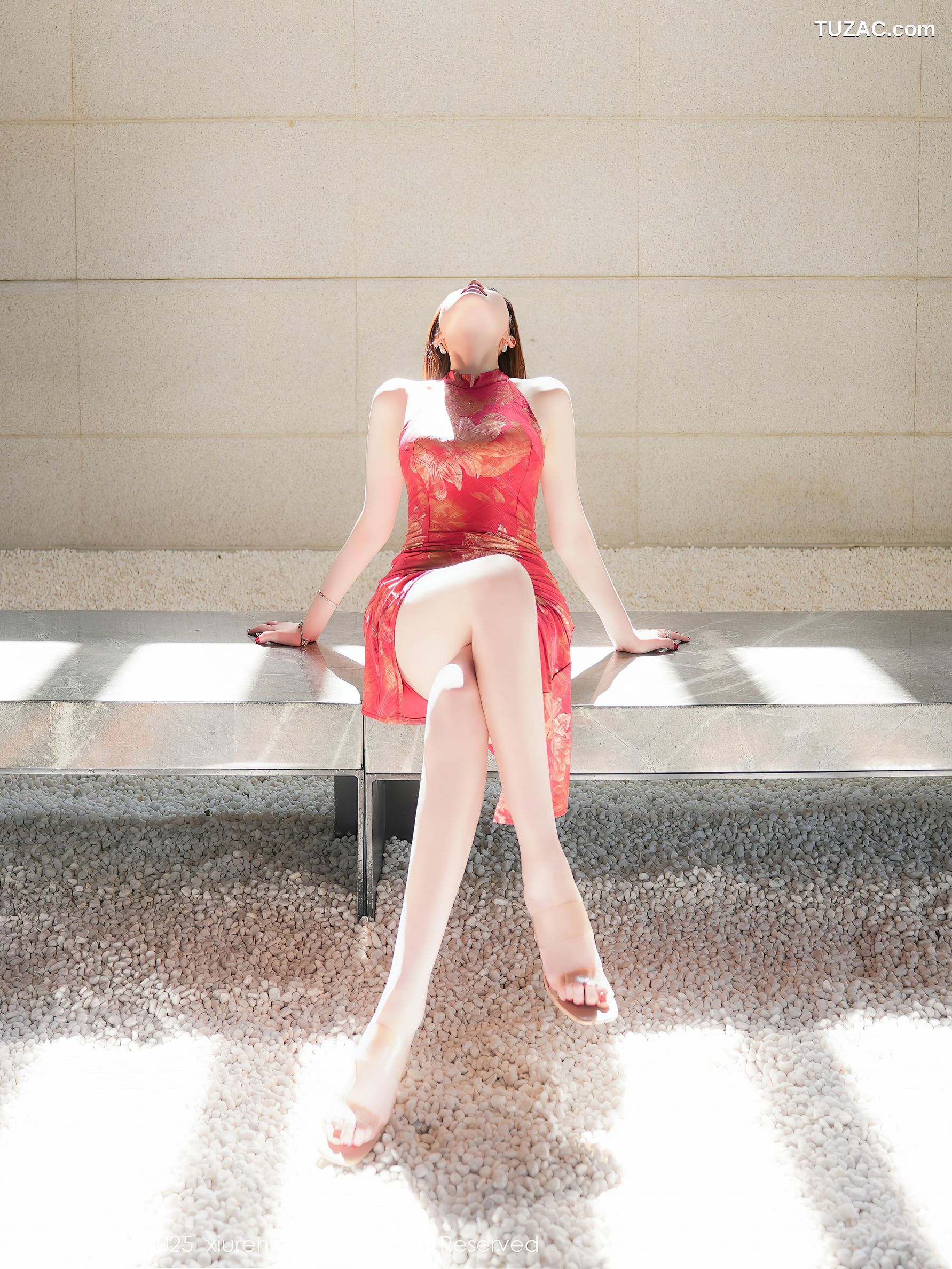 XiuRen秀人网-9837-l周妍希X-红色旗袍肉丝爆乳-2025.02.05