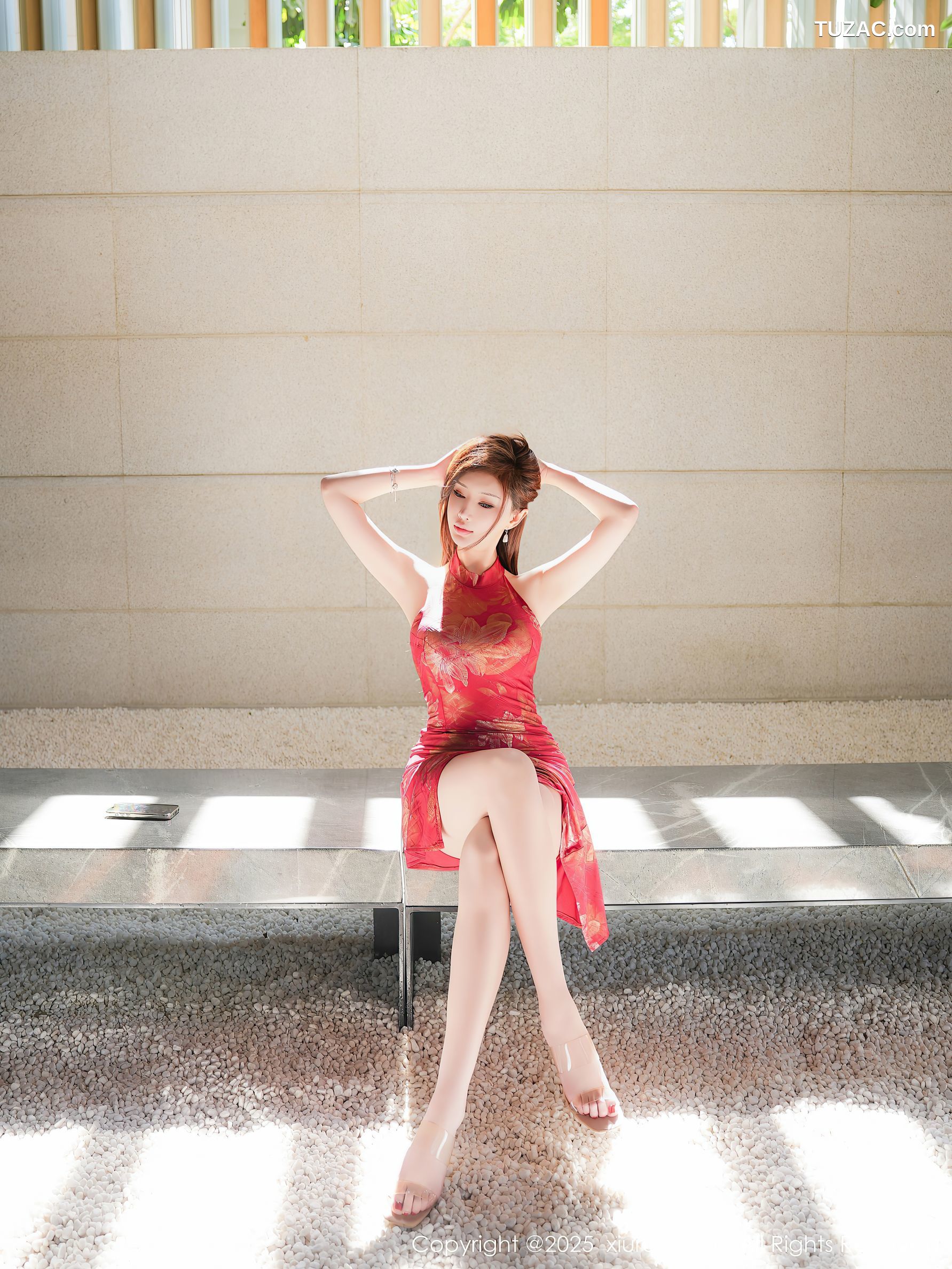 XiuRen秀人网-9837-l周妍希X-红色旗袍肉丝爆乳-2025.02.05
