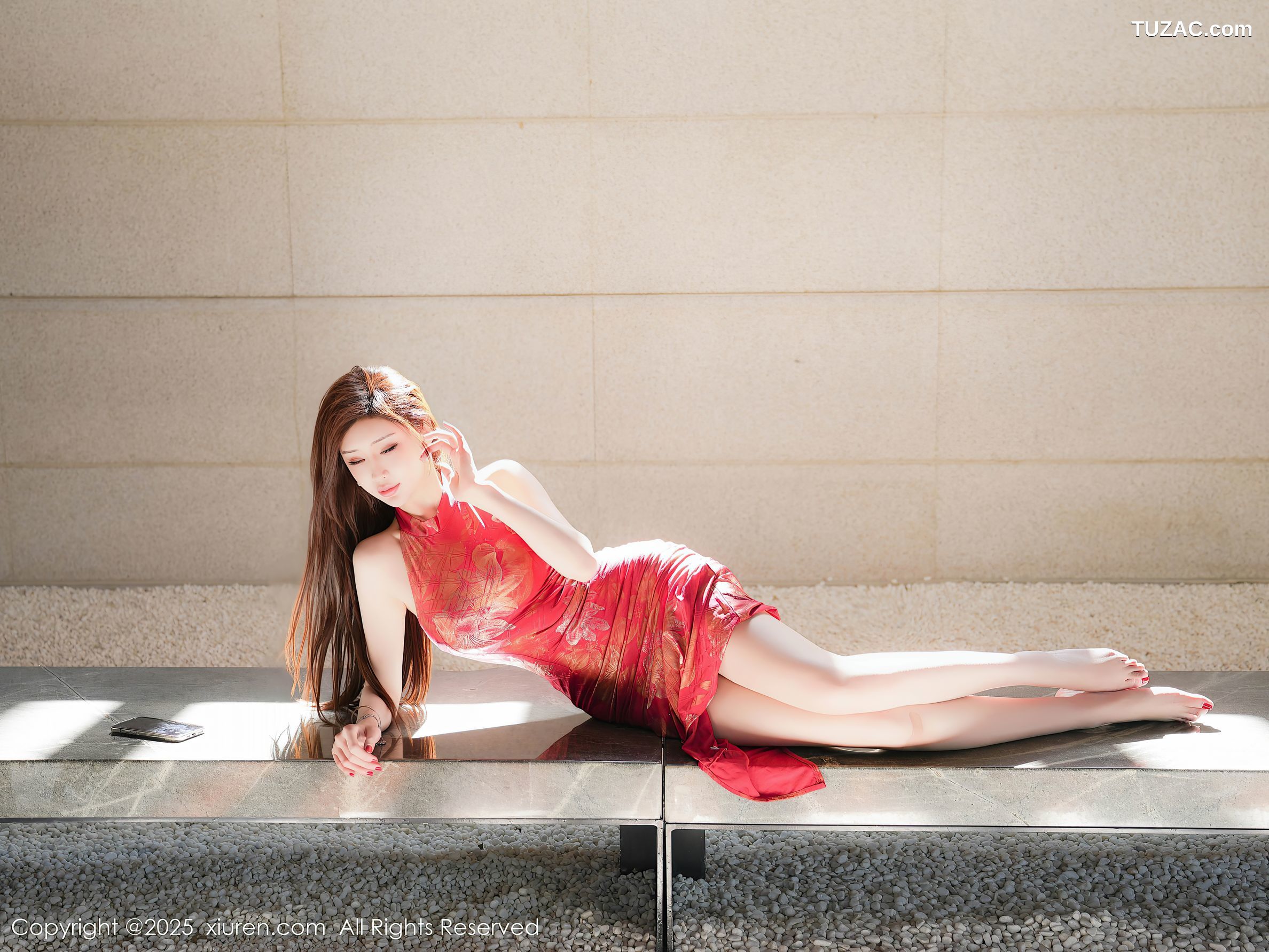 XiuRen秀人网-9837-l周妍希X-红色旗袍肉丝爆乳-2025.02.05