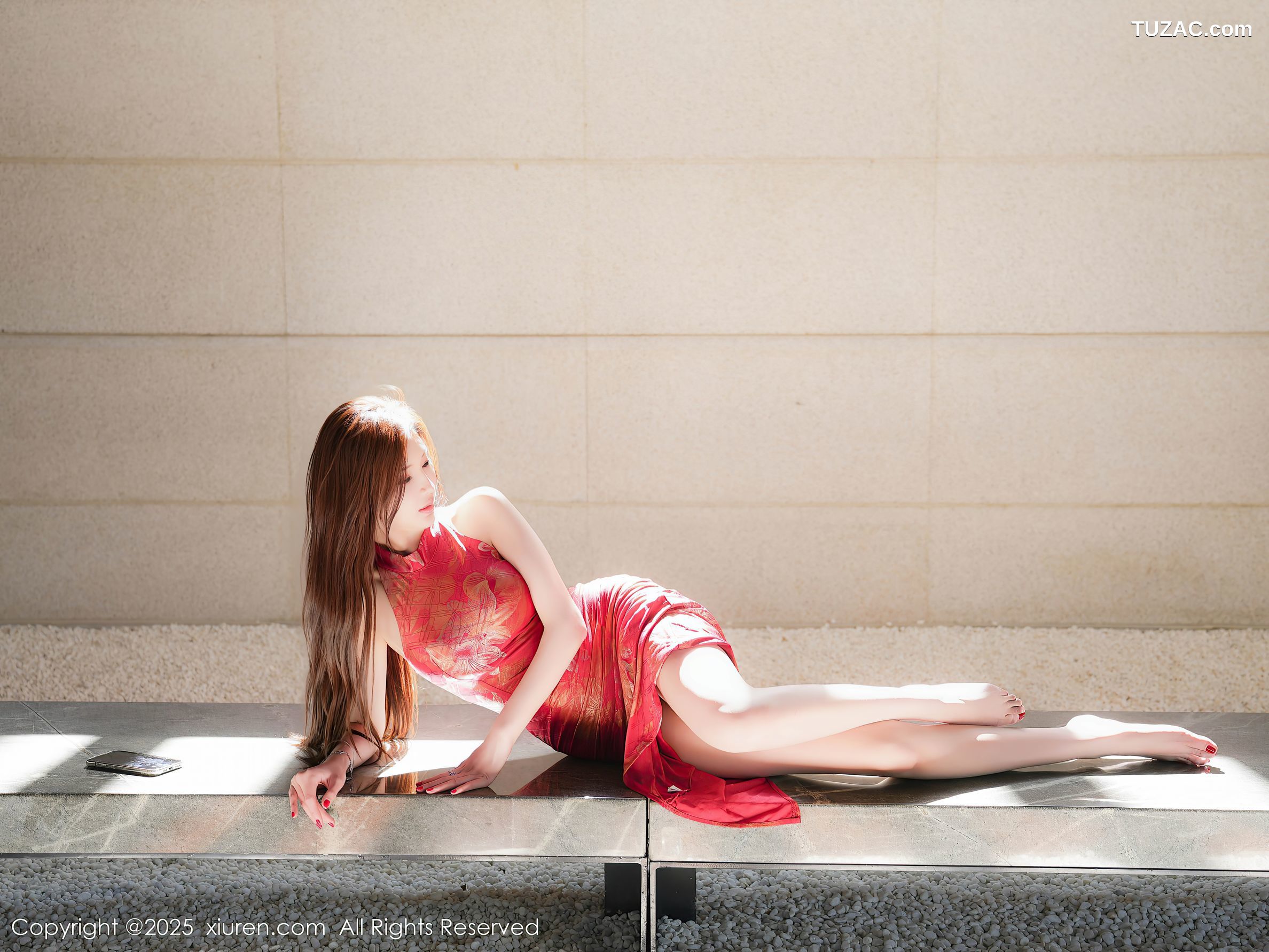 XiuRen秀人网-9837-l周妍希X-红色旗袍肉丝爆乳-2025.02.05