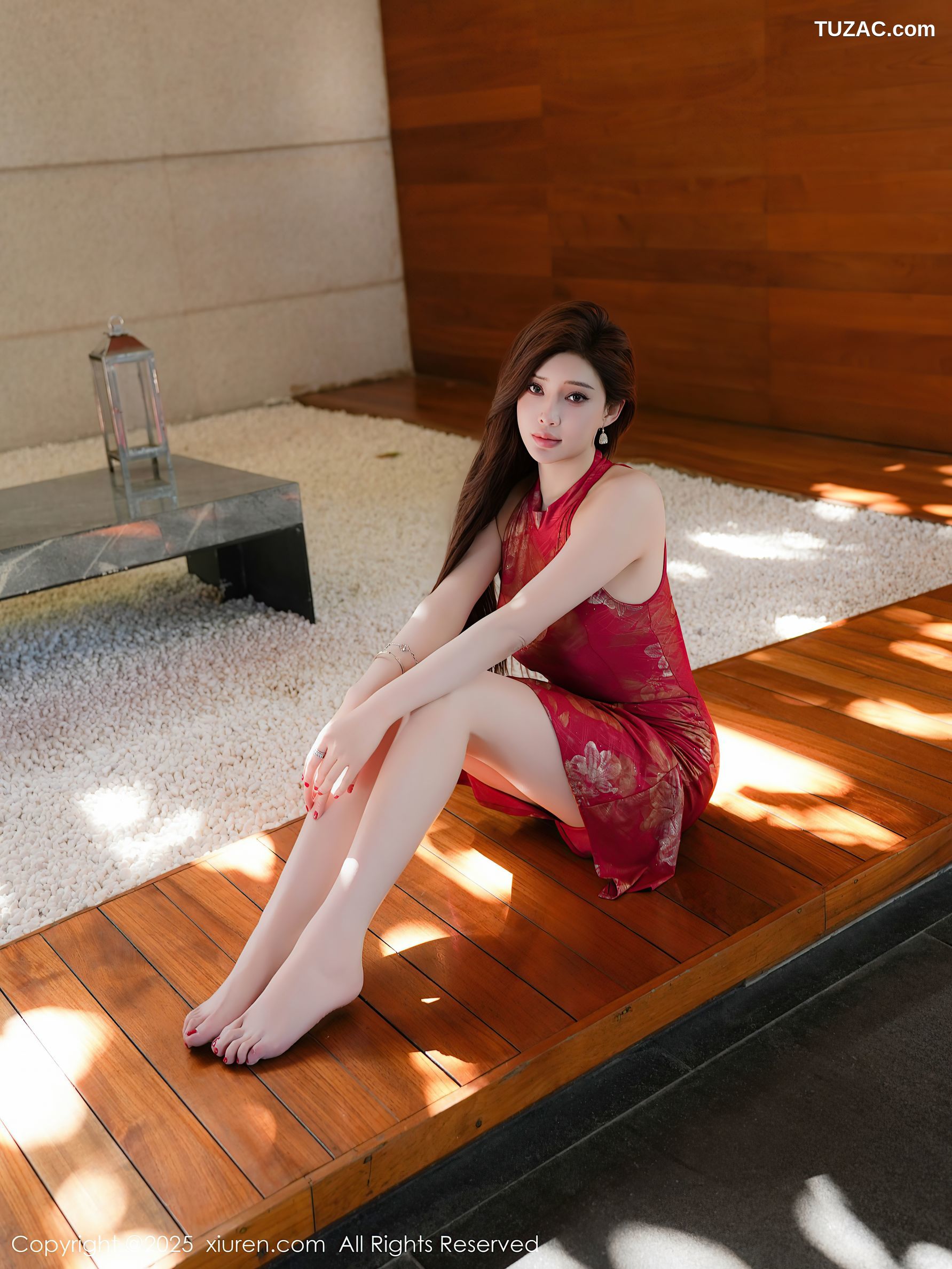 XiuRen秀人网-9837-l周妍希X-红色旗袍肉丝爆乳-2025.02.05