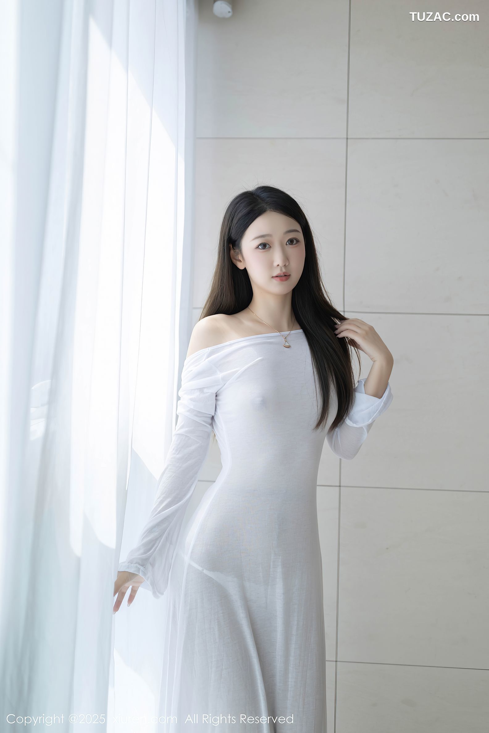 XiuRen秀人网-9840-唐安琪-轻透白纱裙玉体隐现-2025.02.05