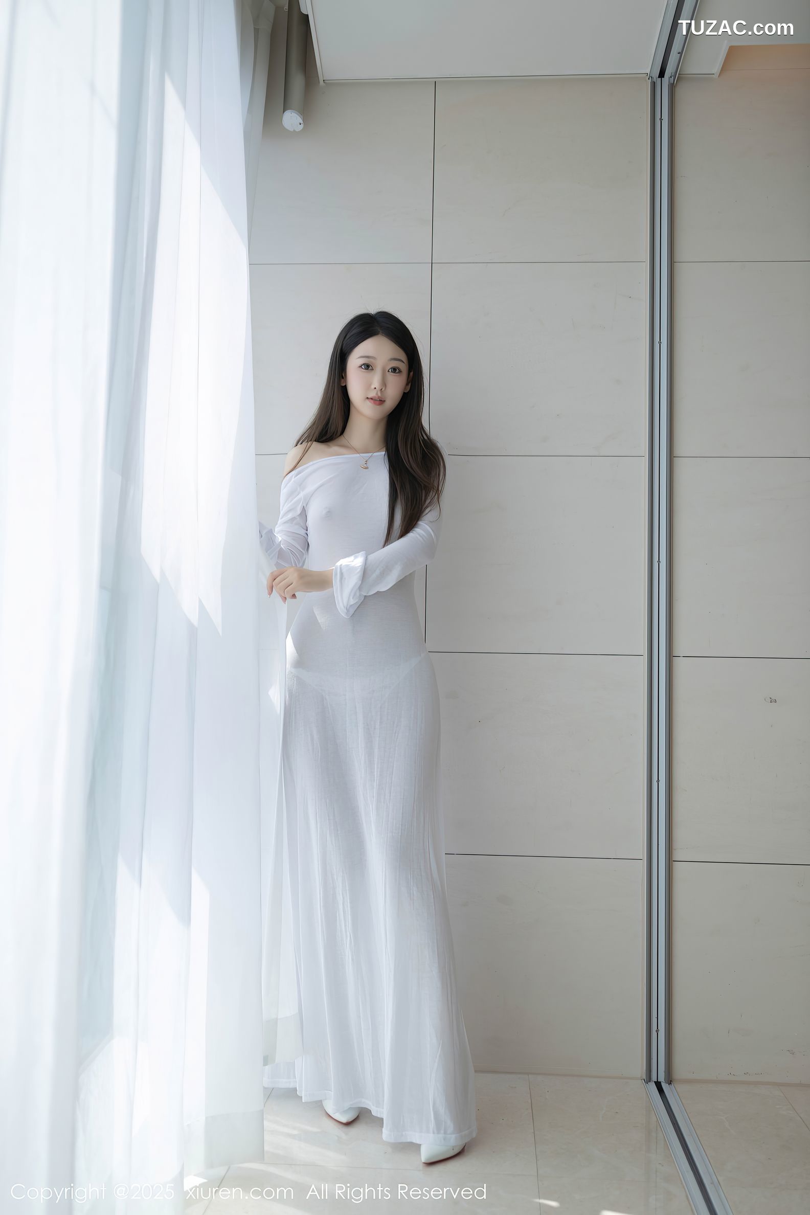 XiuRen秀人网-9840-唐安琪-轻透白纱裙玉体隐现-2025.02.05