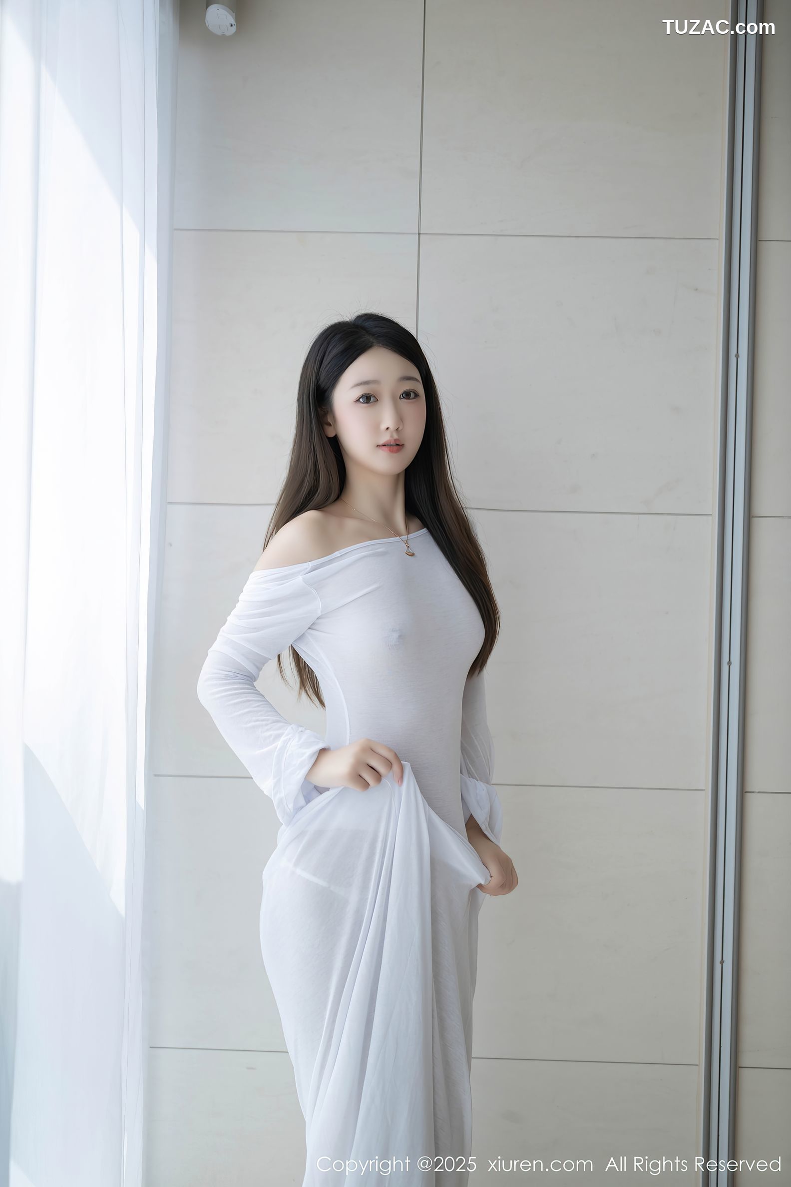 XiuRen秀人网-9840-唐安琪-轻透白纱裙玉体隐现-2025.02.05