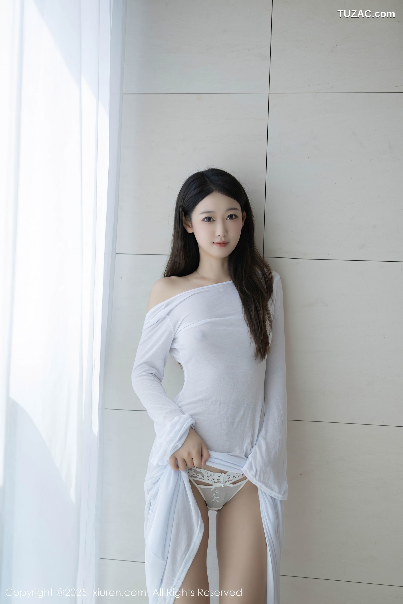 XiuRen秀人网-9840-唐安琪-轻透白纱裙玉体隐现-2025.02.05