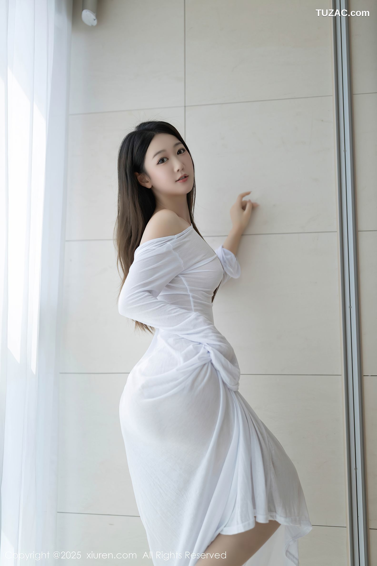 XiuRen秀人网-9840-唐安琪-轻透白纱裙玉体隐现-2025.02.05