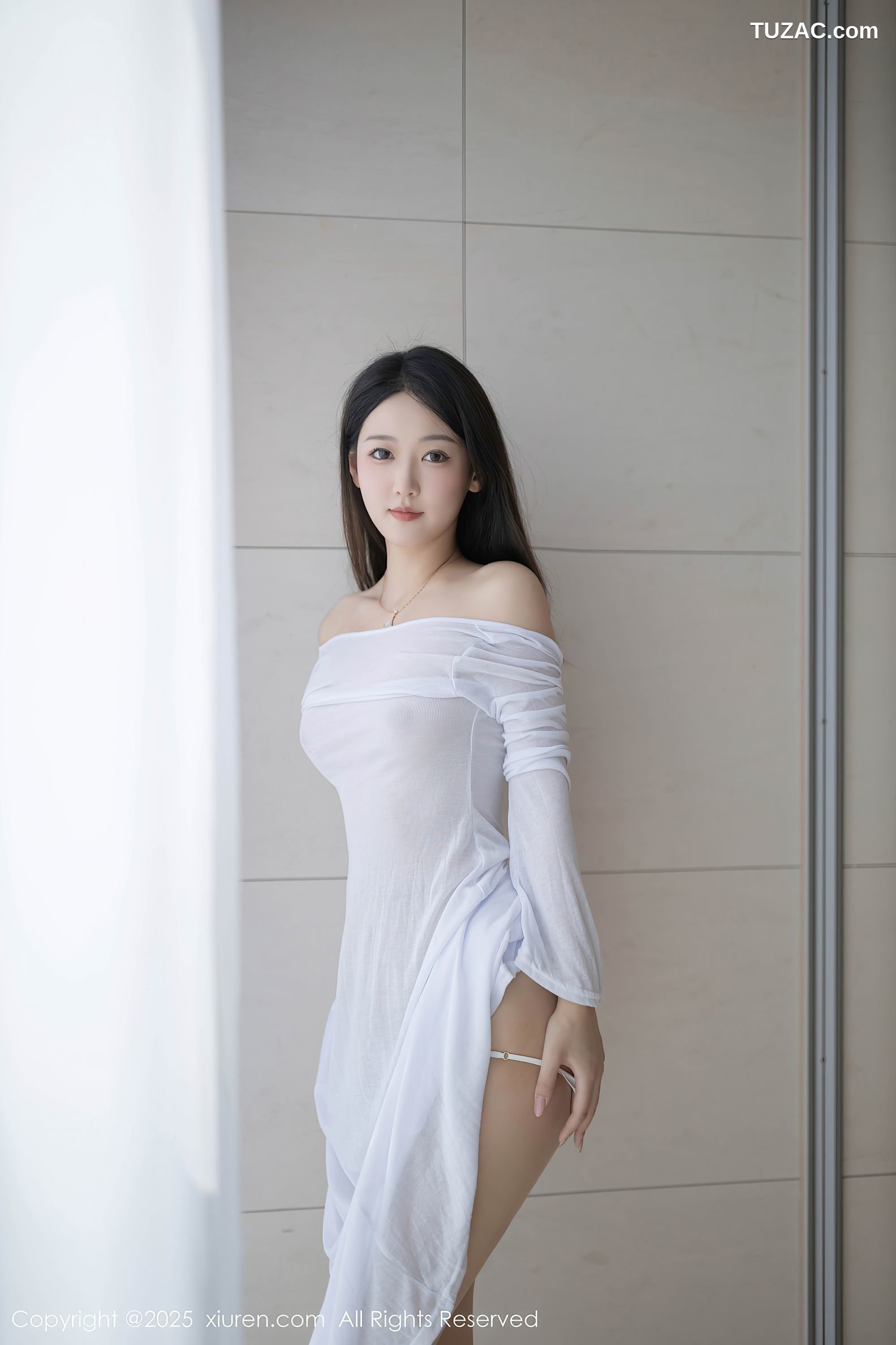 XiuRen秀人网-9840-唐安琪-轻透白纱裙玉体隐现-2025.02.05