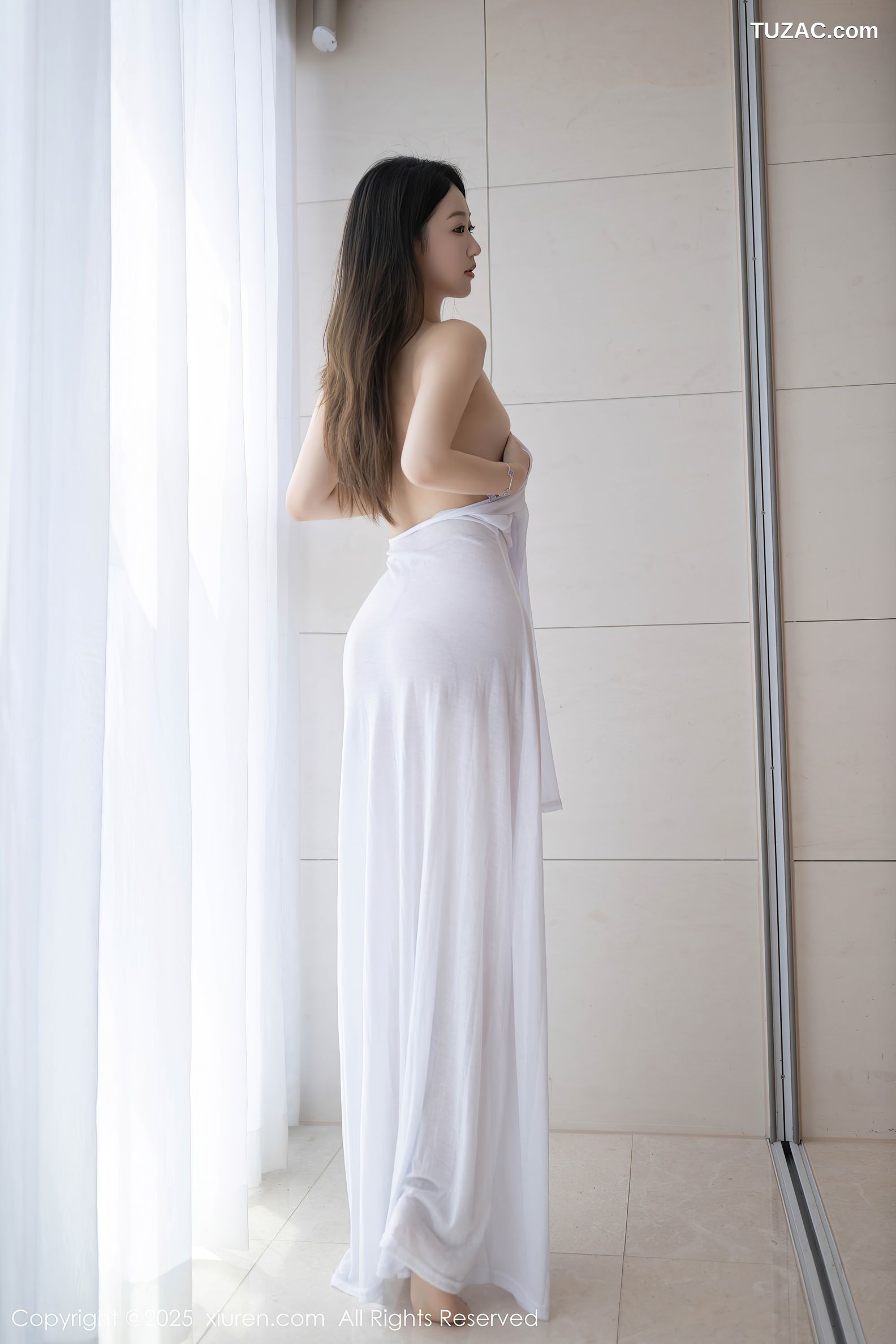 XiuRen秀人网-9840-唐安琪-轻透白纱裙玉体隐现-2025.02.05