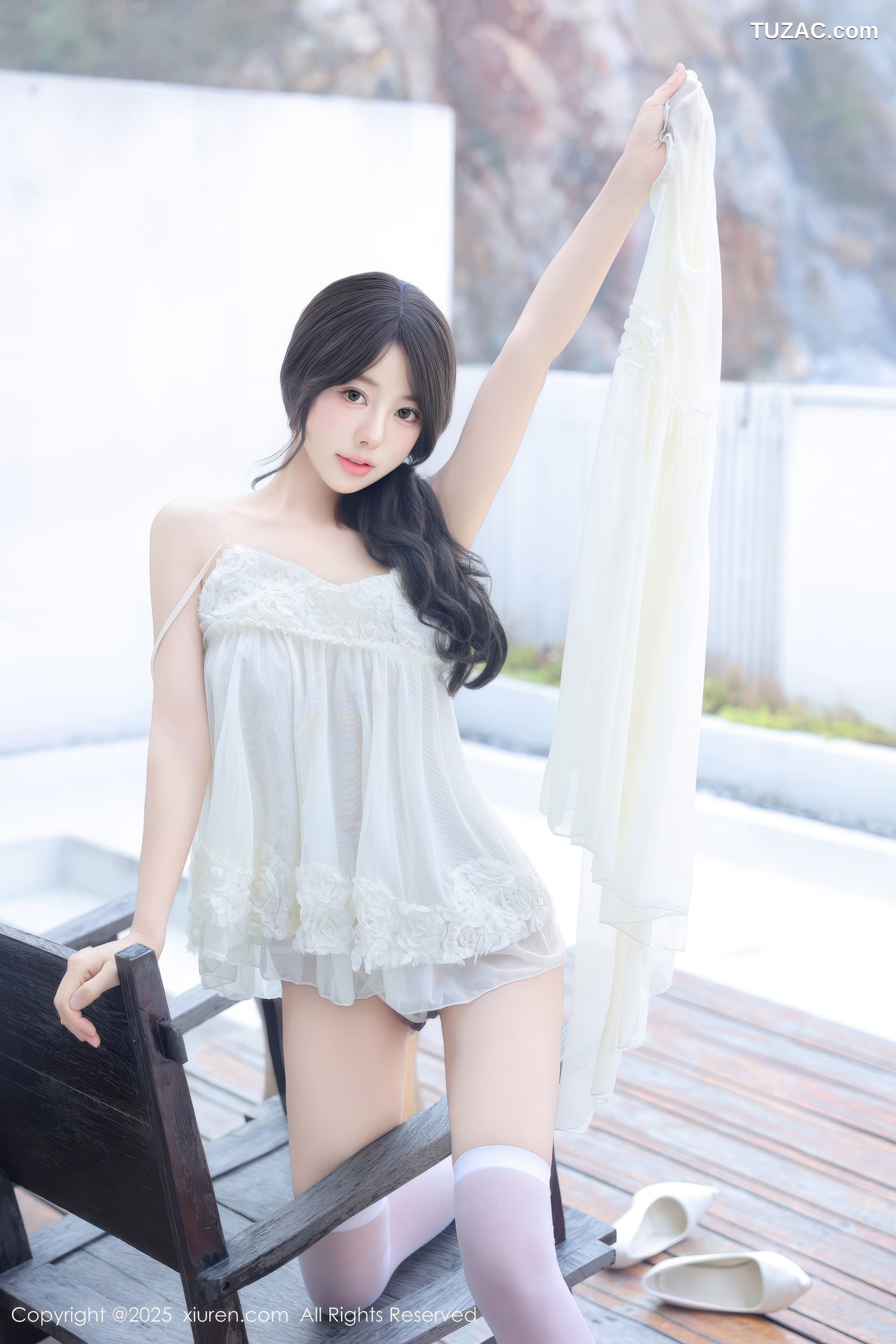 XiuRen秀人网-9851-桃妖夭-轻透白蕾丝睡衣浴缸湿身爆乳-2025.02.07